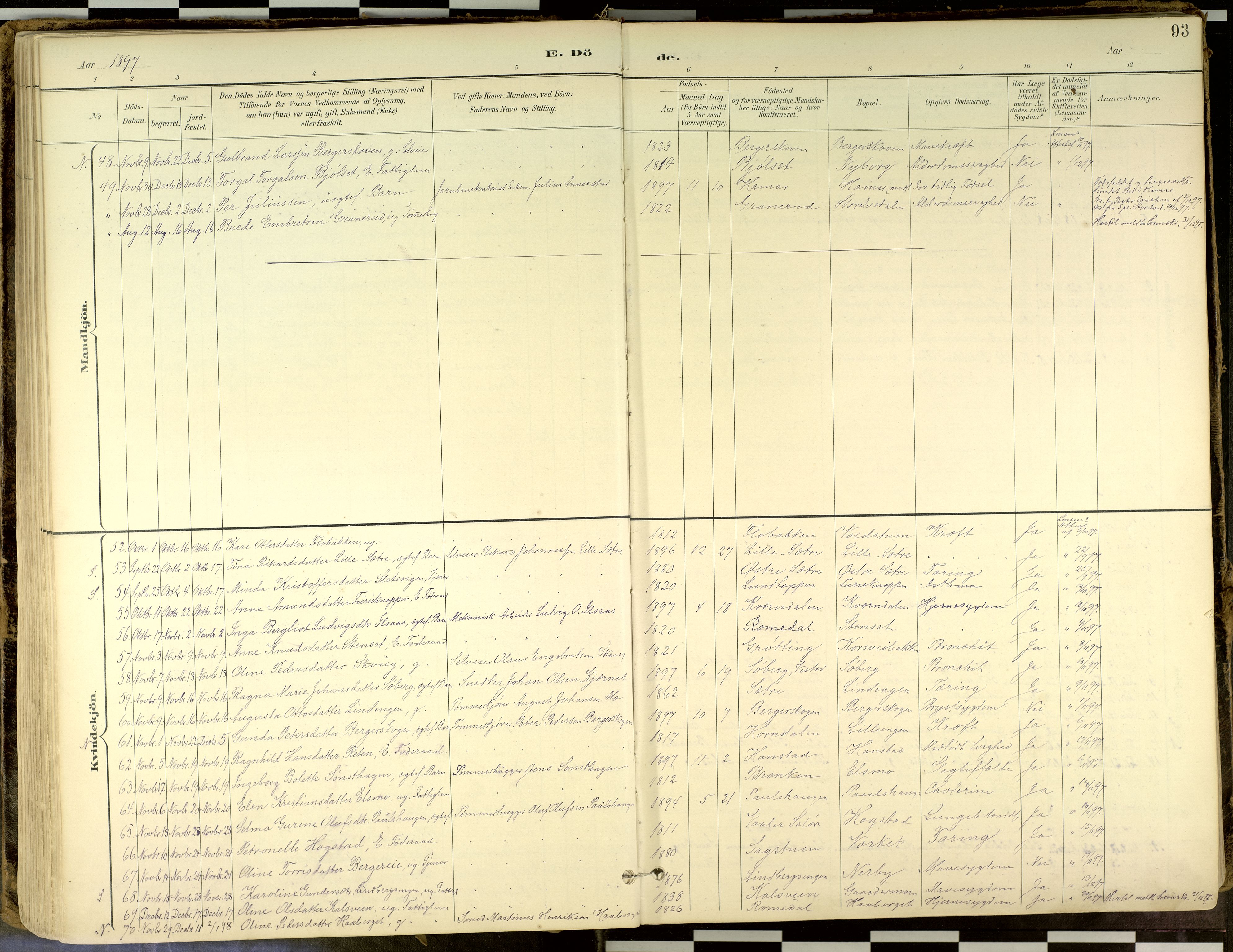 Elverum prestekontor, AV/SAH-PREST-044/H/Ha/Haa/L0018: Parish register (official) no. 18, 1894-1914, p. 93