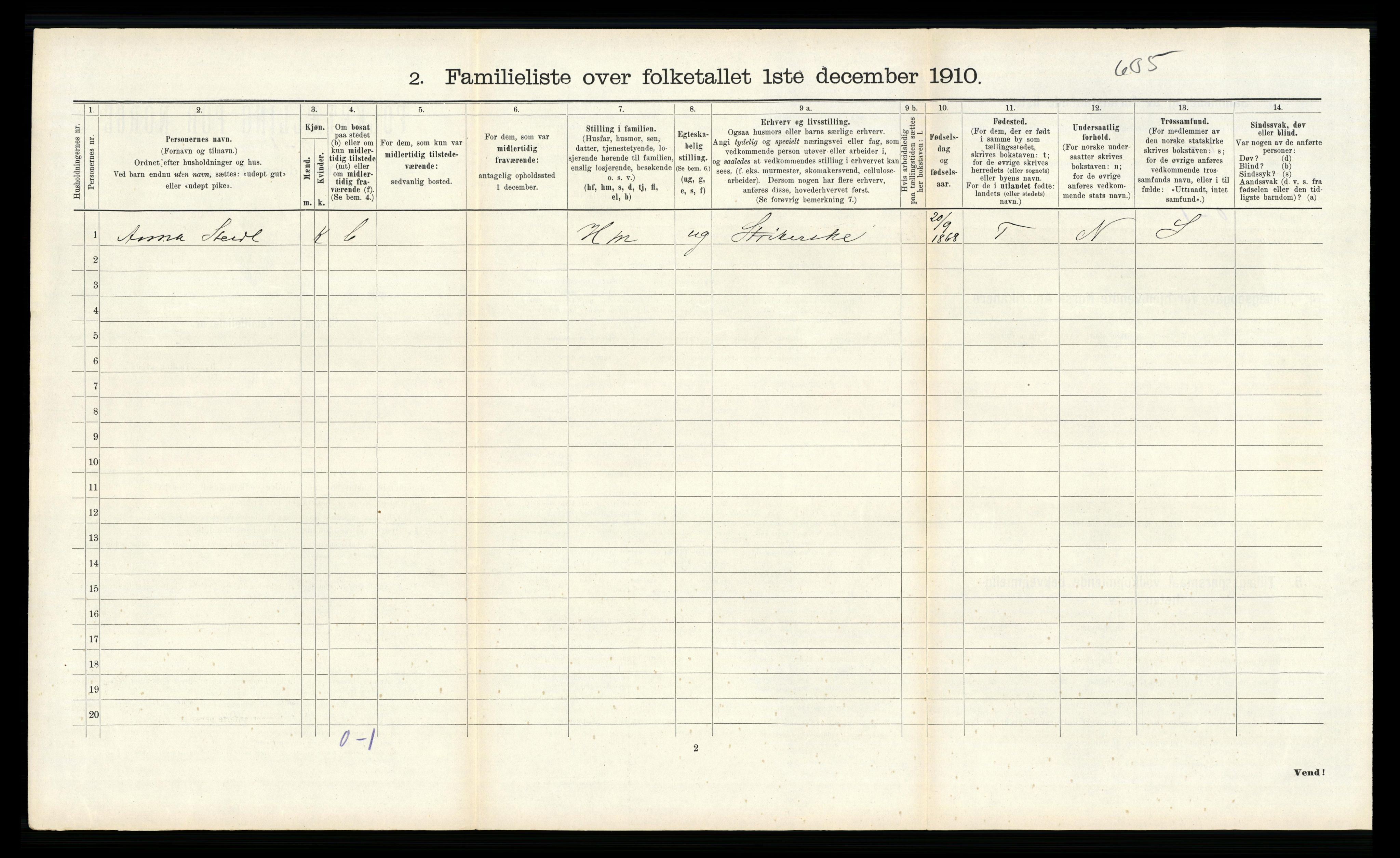 RA, 1910 census for Flekkefjord, 1910, p. 373