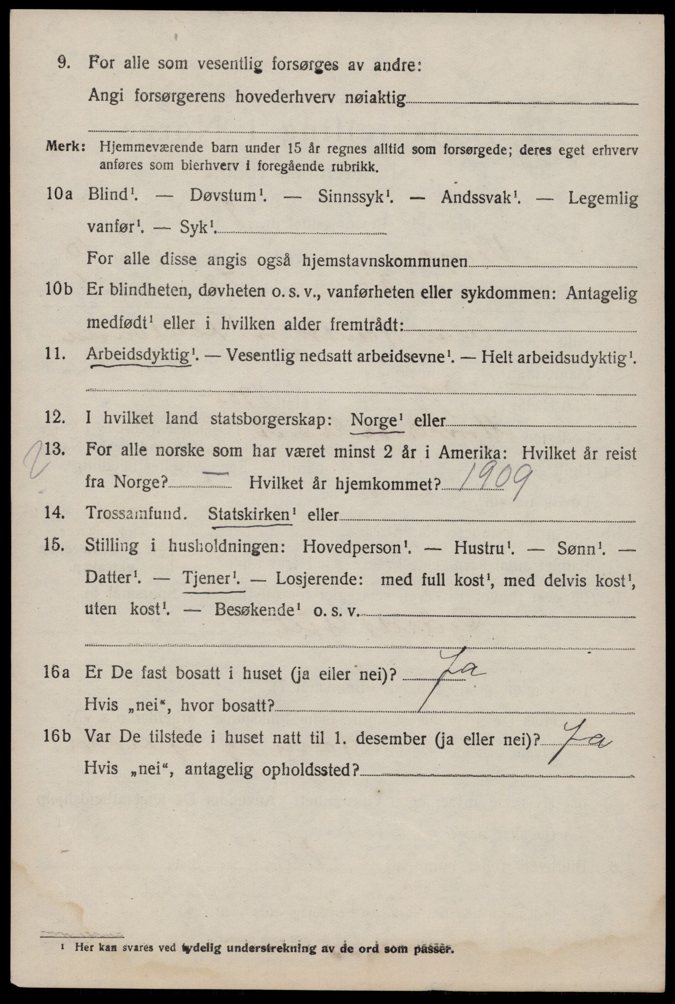 SAKO, 1920 census for Vinje, 1920, p. 3352