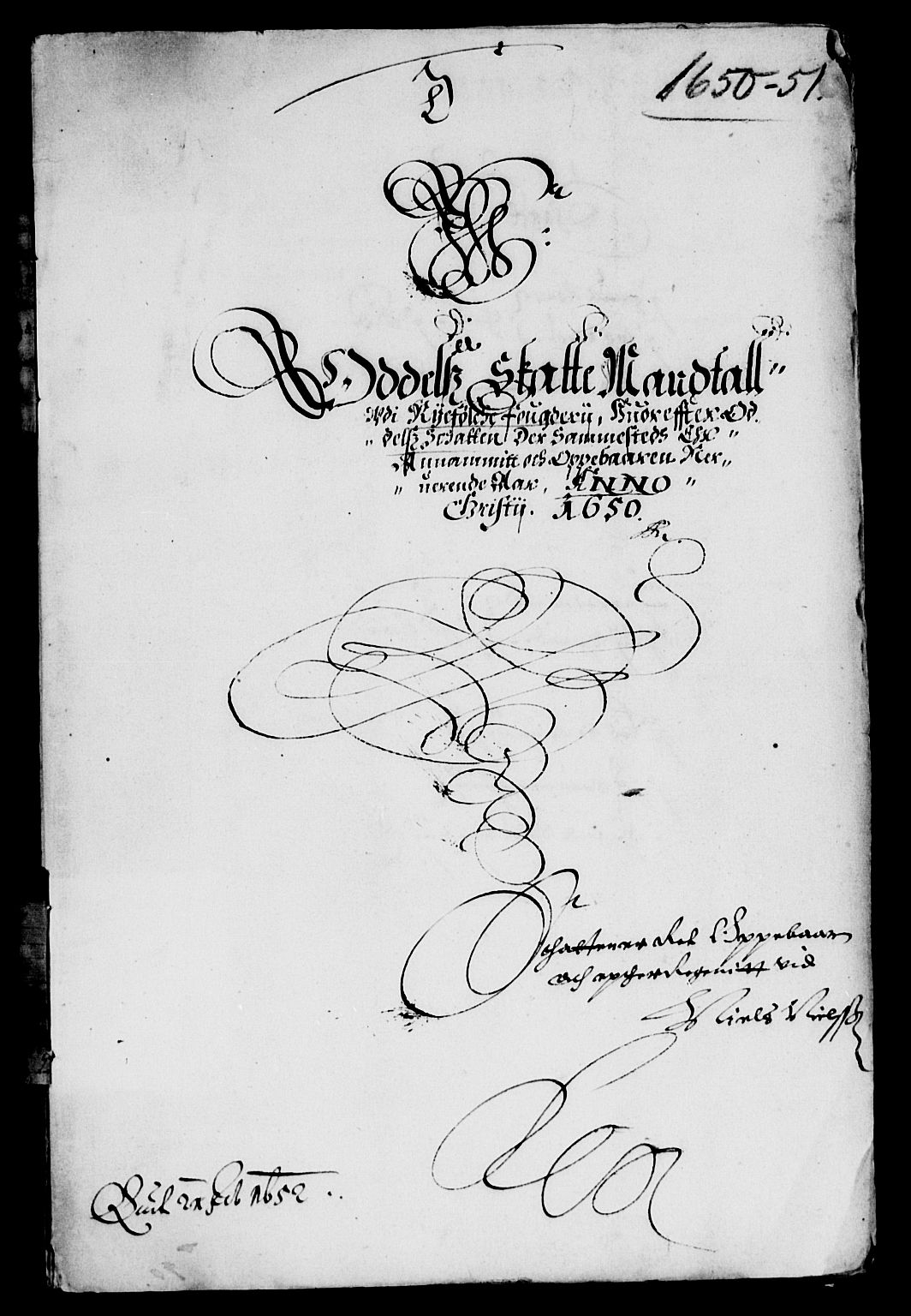 Rentekammeret inntil 1814, Reviderte regnskaper, Lensregnskaper, AV/RA-EA-5023/R/Rb/Rbs/L0033: Stavanger len, 1649-1652