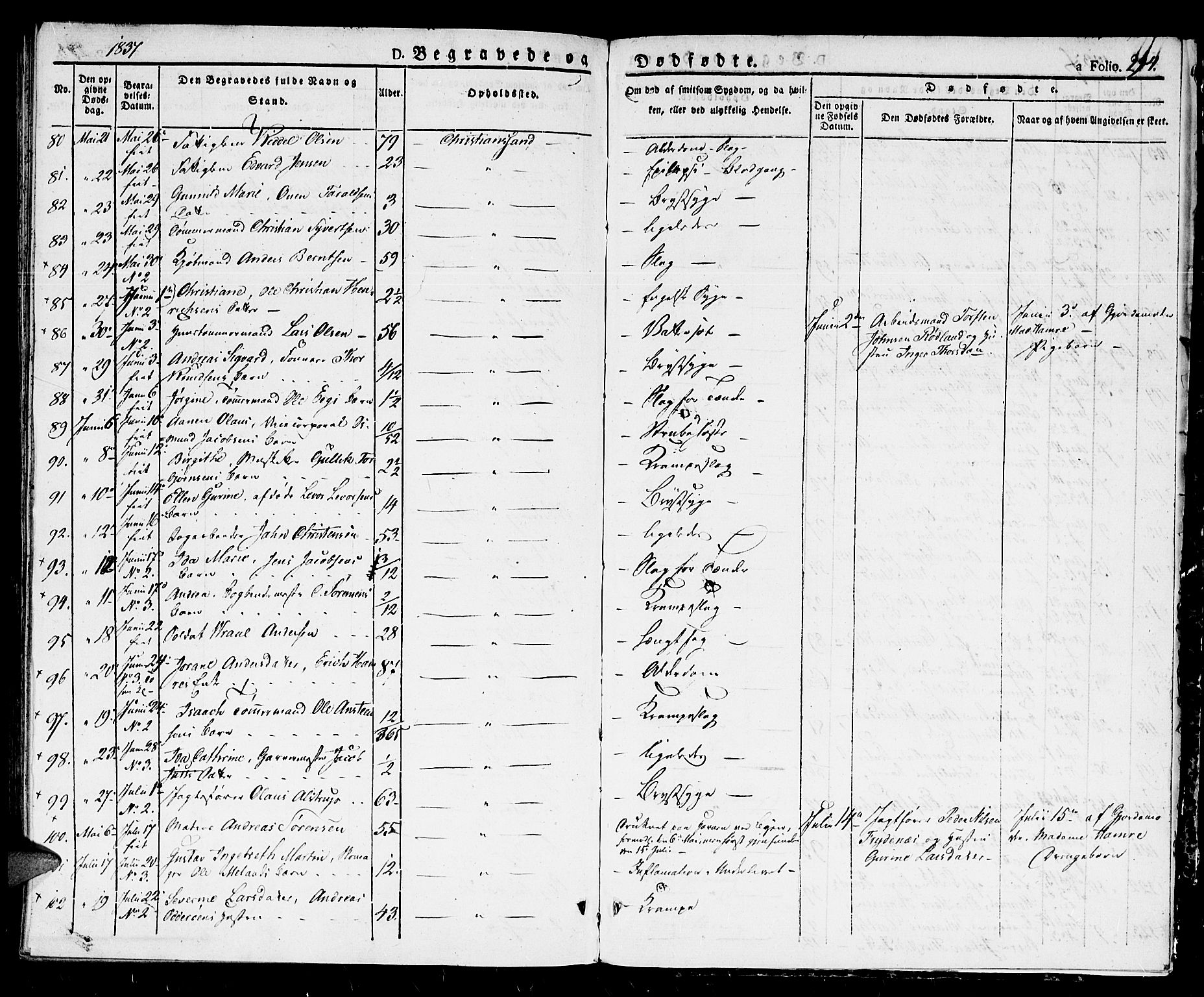 Kristiansand domprosti, AV/SAK-1112-0006/F/Fb/L0007: Parish register (copy) no. B 7, 1829-1837, p. 294
