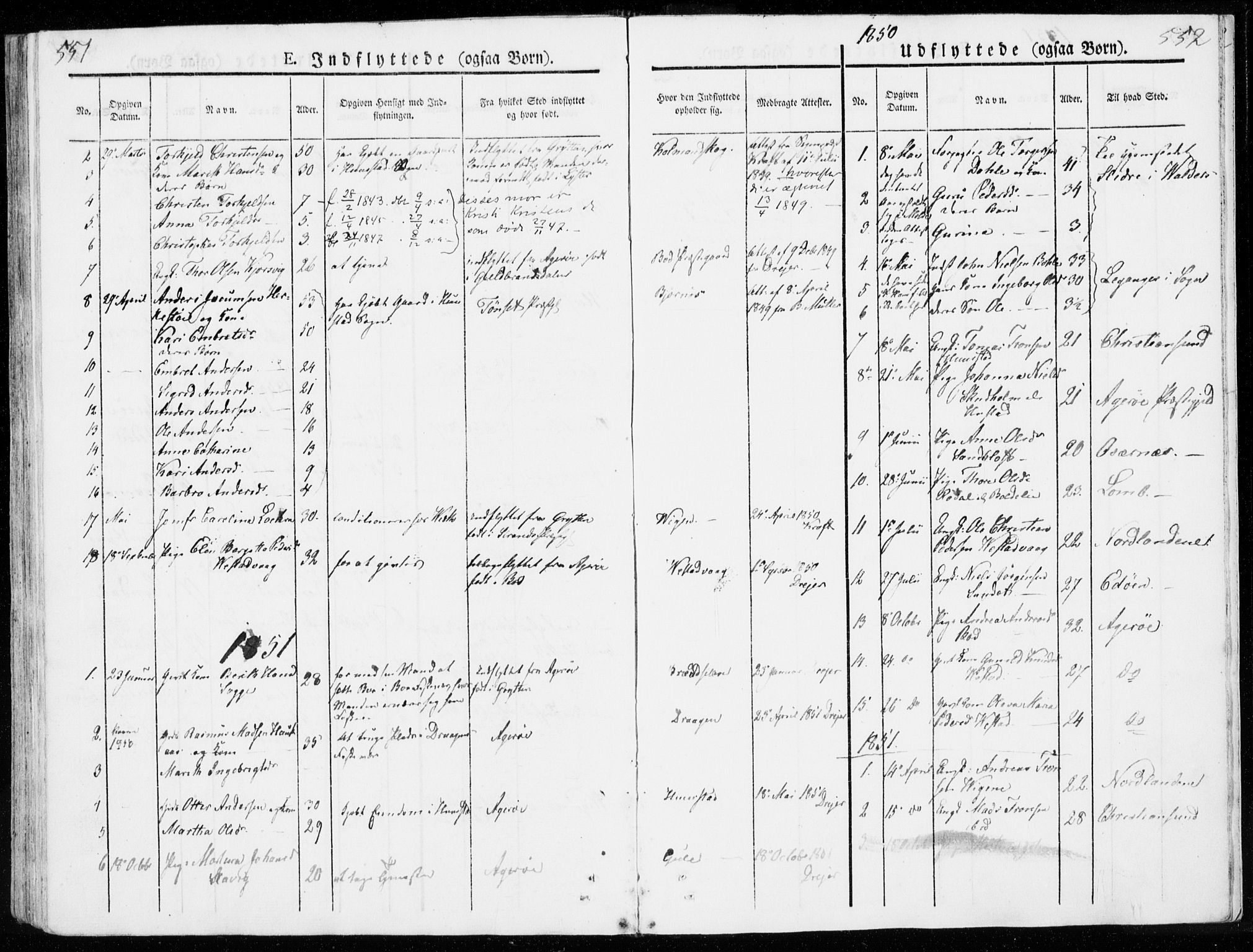 Ministerialprotokoller, klokkerbøker og fødselsregistre - Møre og Romsdal, AV/SAT-A-1454/566/L0766: Parish register (official) no. 566A05, 1842-1851, p. 551-552