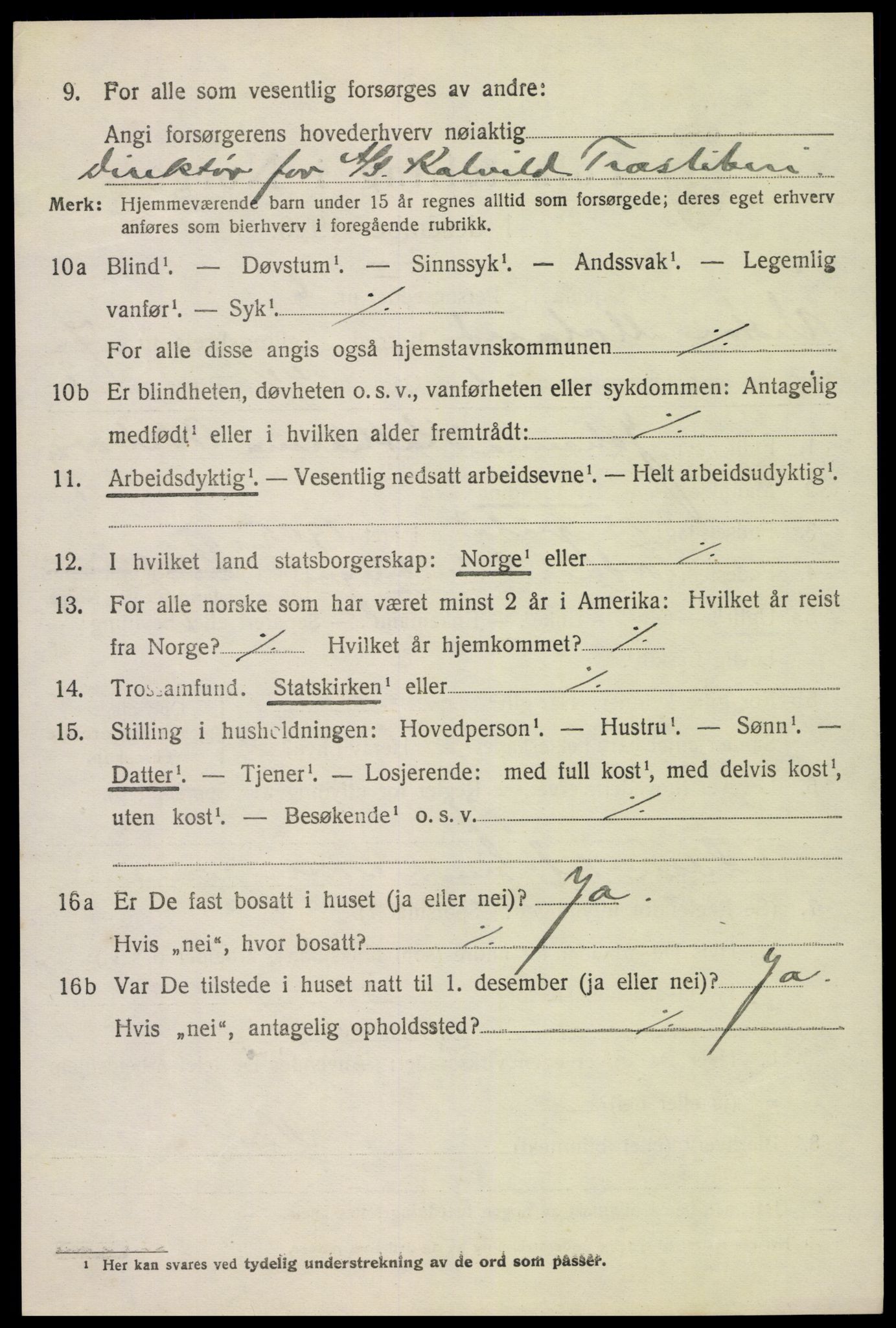 SAK, 1920 census for Vestre Moland, 1920, p. 4780