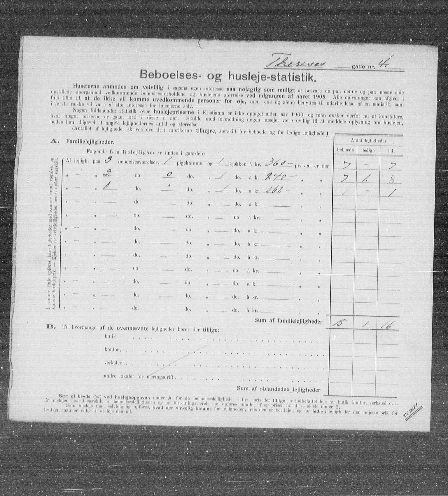 OBA, Municipal Census 1905 for Kristiania, 1905, p. 56408