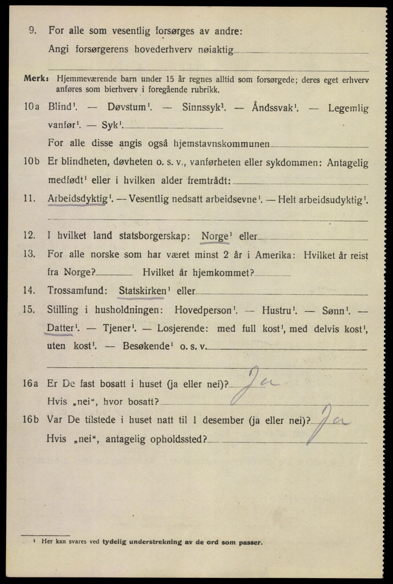 SAKO, 1920 census for Kragerø, 1920, p. 13858