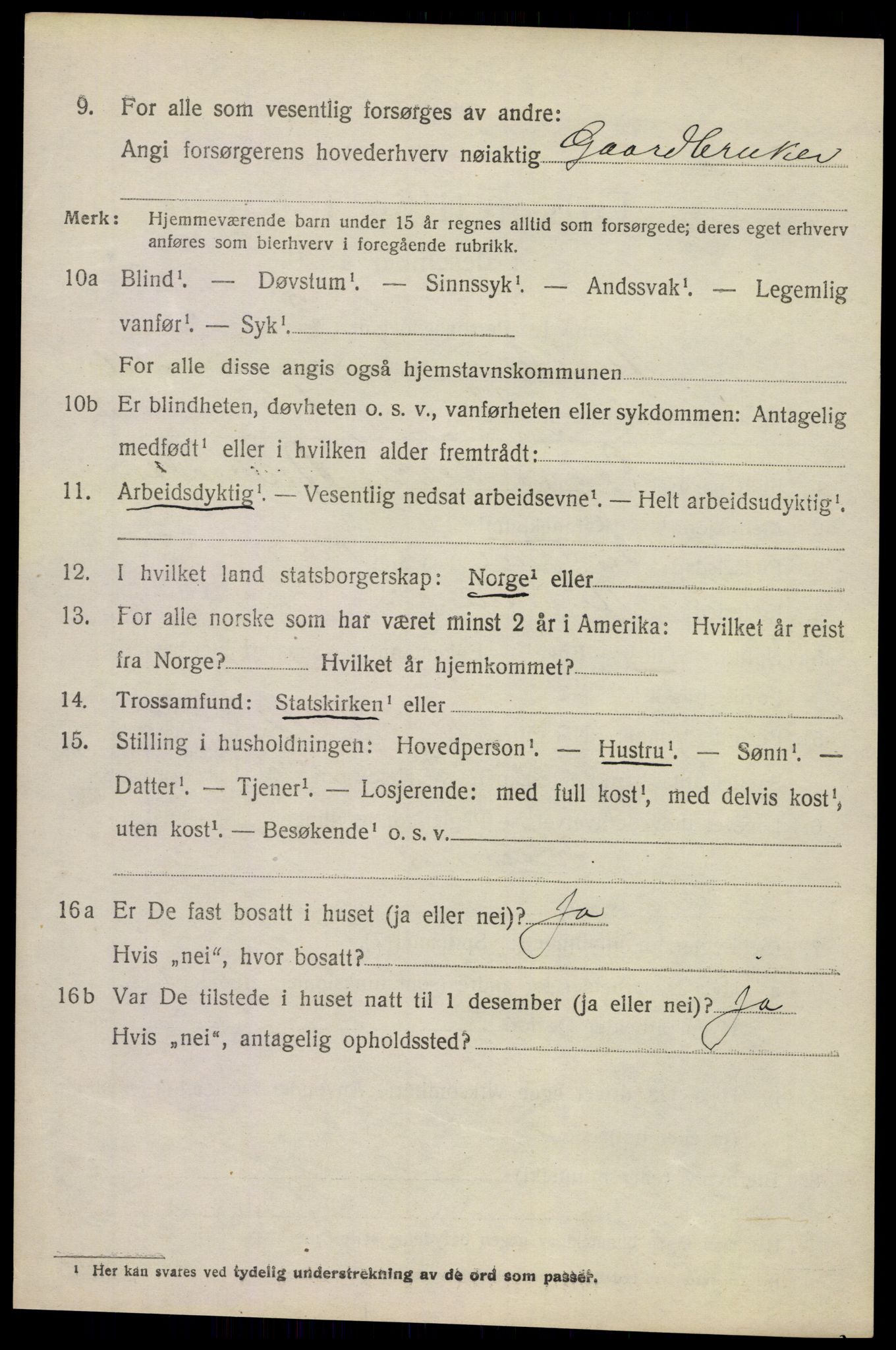 SAKO, 1920 census for Andebu, 1920, p. 5695
