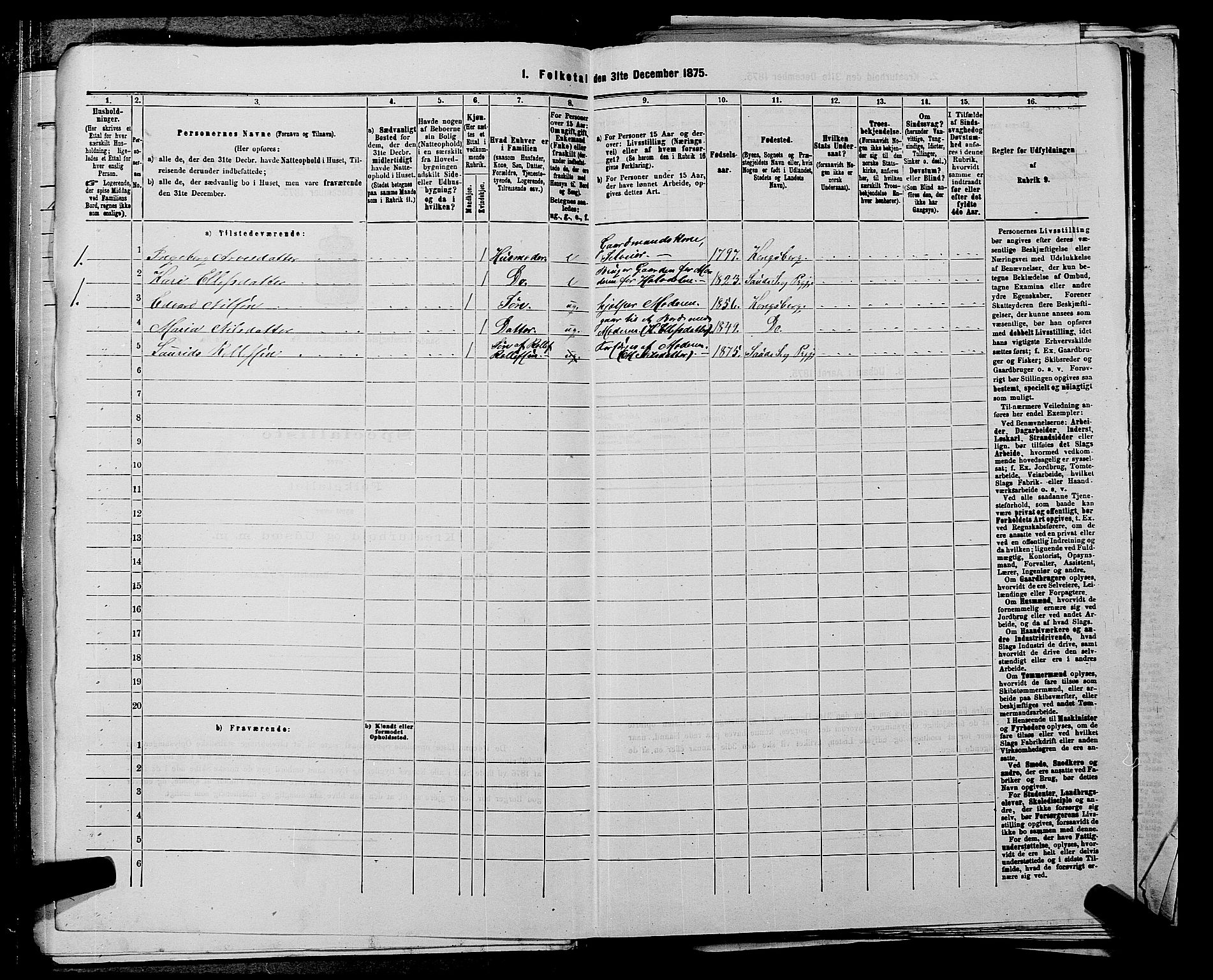 SAKO, 1875 census for 0822P Sauherad, 1875, p. 675