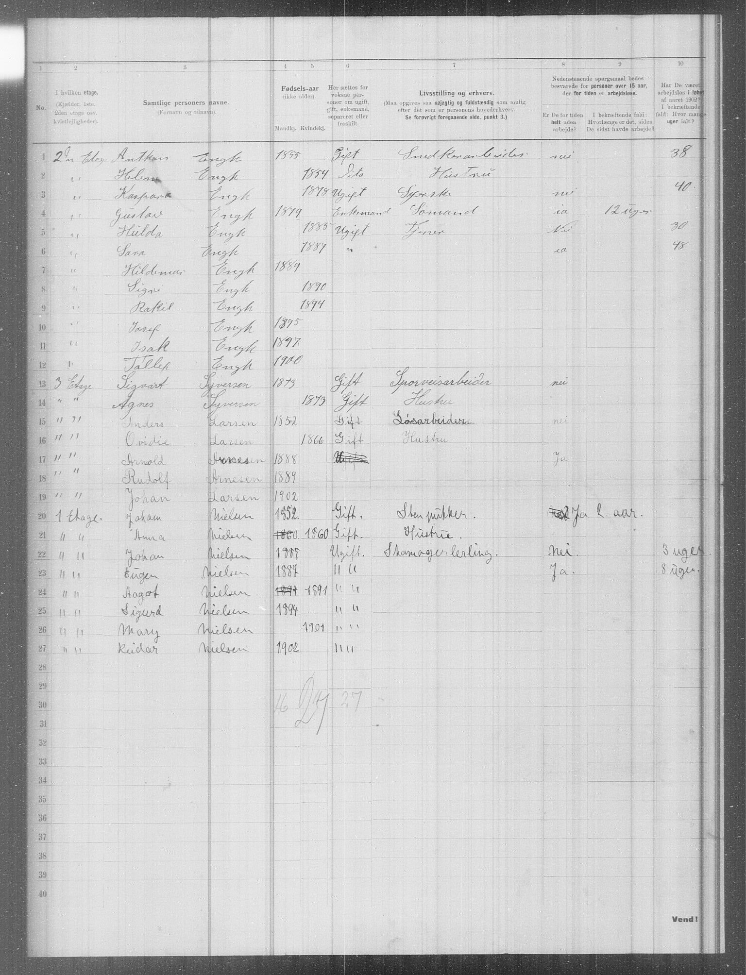 OBA, Municipal Census 1902 for Kristiania, 1902, p. 10026