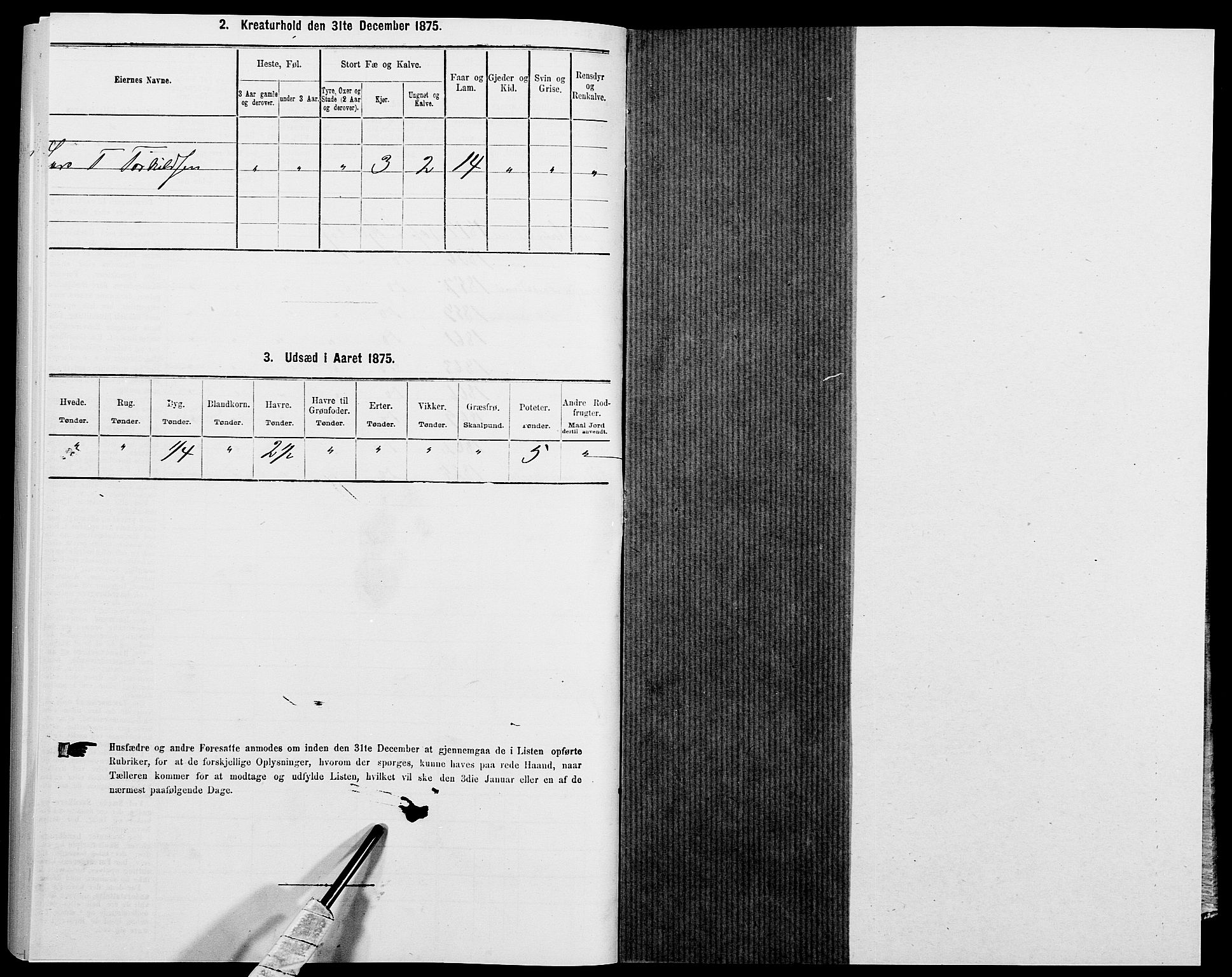 SAK, 1875 census for 1042L Flekkefjord/Nes og Hidra, 1875, p. 1215