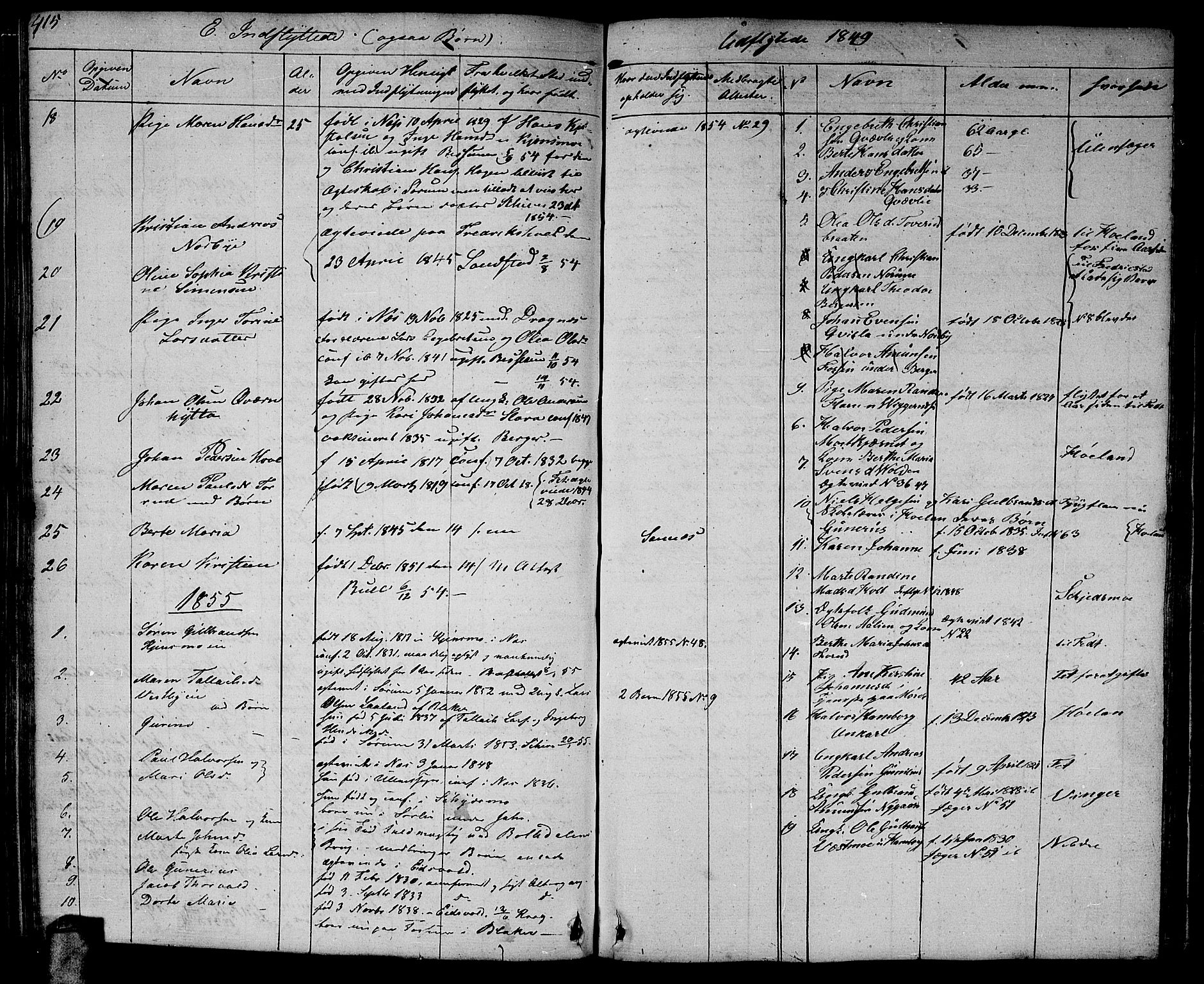 Aurskog prestekontor Kirkebøker, AV/SAO-A-10304a/G/Ga/L0002: Parish register (copy) no. I 2, 1829-1857, p. 415