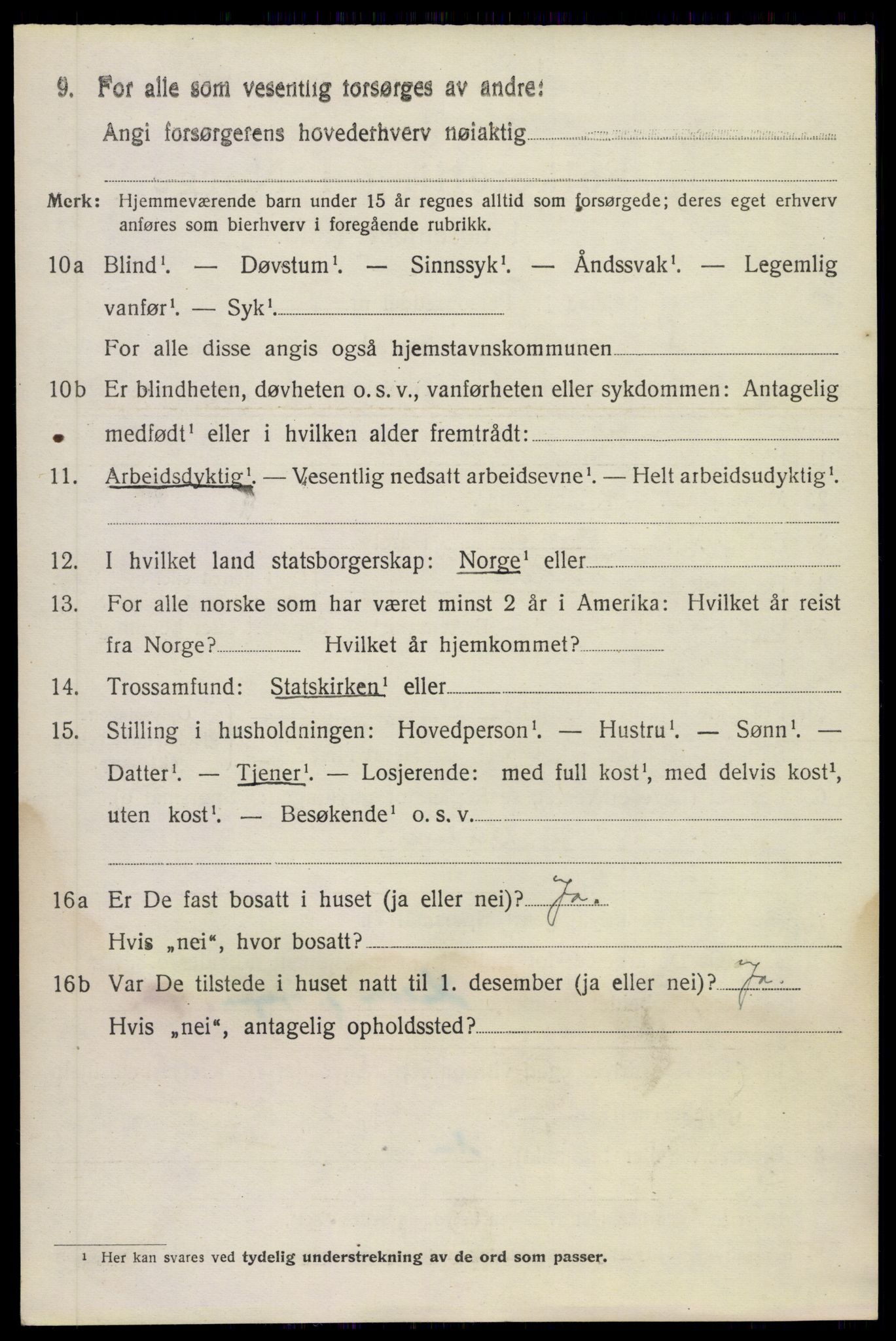 SAKO, 1920 census for Sauherad, 1920, p. 5080