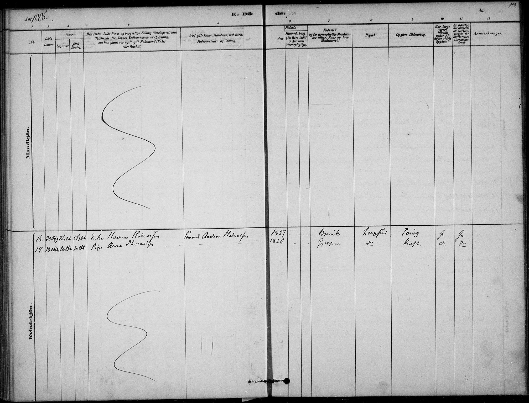 Langesund kirkebøker, AV/SAKO-A-280/F/Fa/L0002: Parish register (official) no. 2, 1878-1892, p. 113