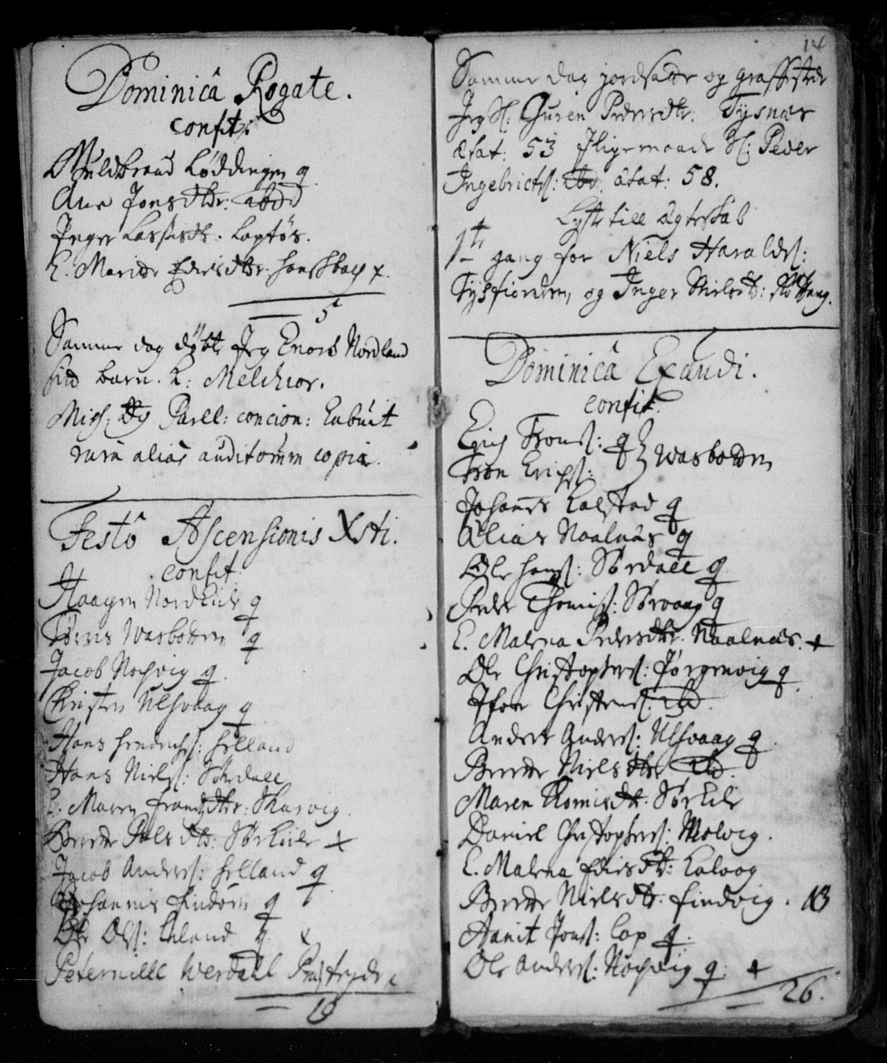 Ministerialprotokoller, klokkerbøker og fødselsregistre - Nordland, SAT/A-1459/859/L0840: Parish register (official) no. 859A00, 1708-1738, p. 14
