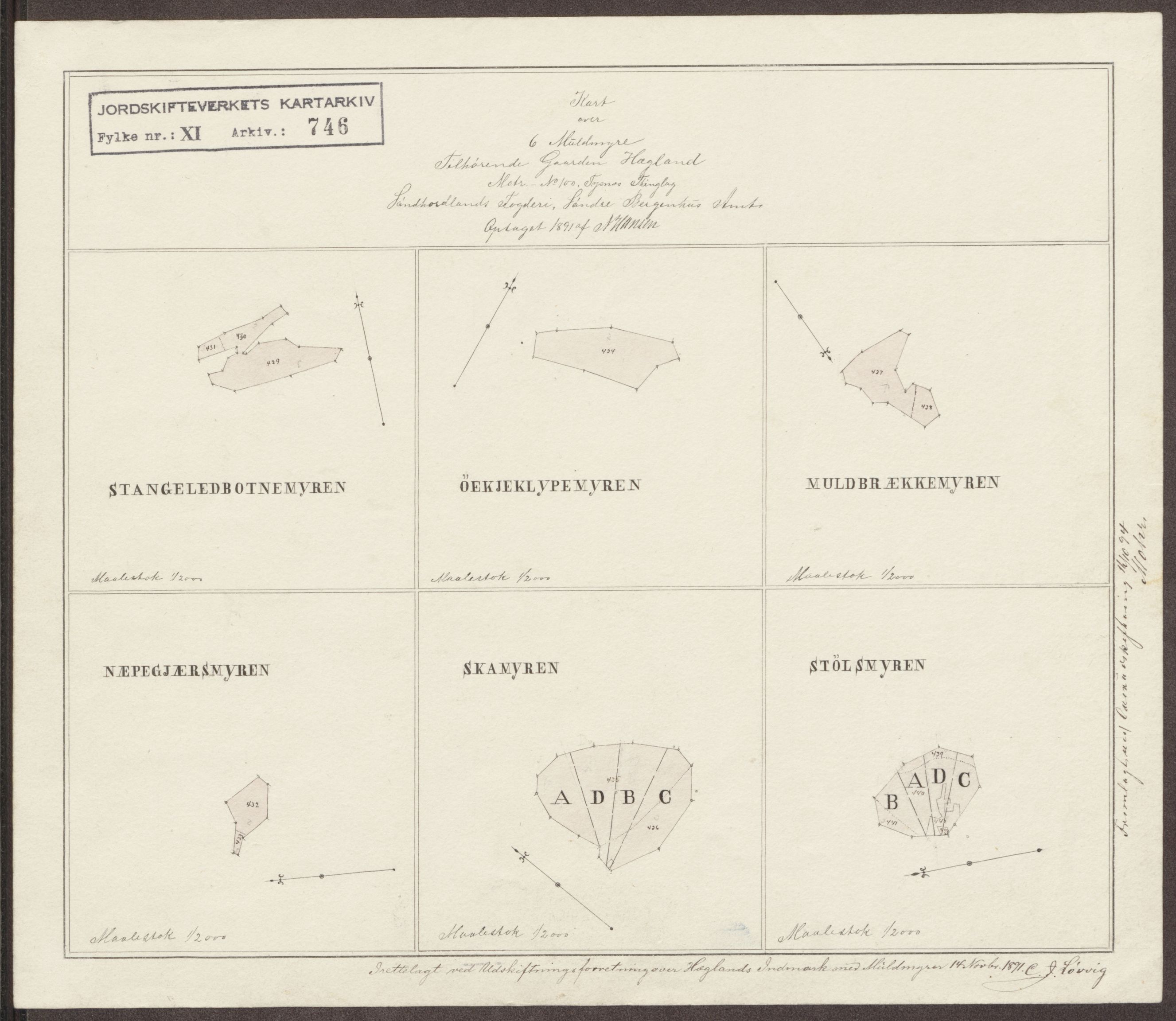 Jordskifteverkets kartarkiv, RA/S-3929/T, 1859-1988, p. 875