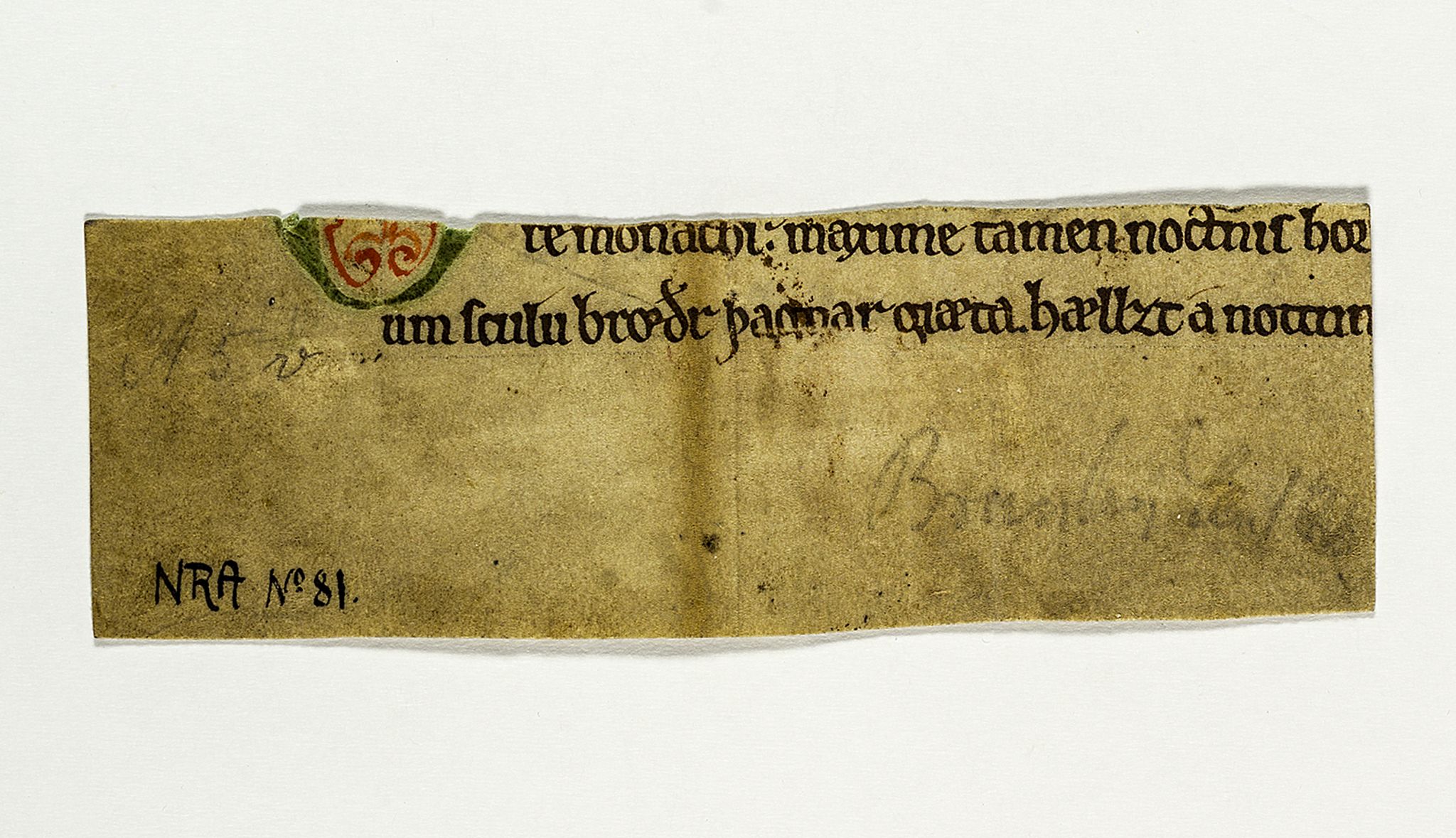 Riksarkivets diplomsamling, AV/RA-EA-5965/F26/L0006: Norrøne membranfragmenter bestand 67-87, 1100-1536, p. 118