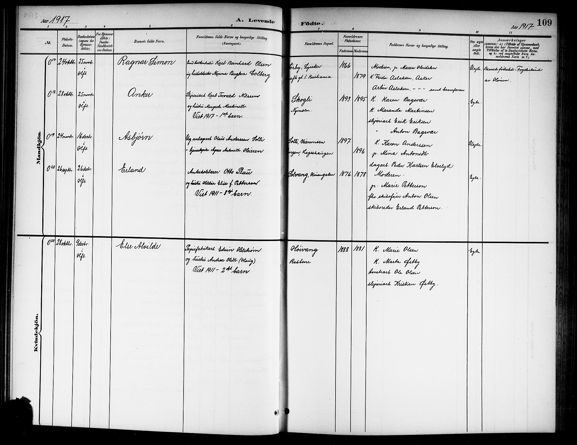 Norderhov kirkebøker, AV/SAKO-A-237/G/Gb/L0002: Parish register (copy) no. II 2, 1891-1921, p. 109