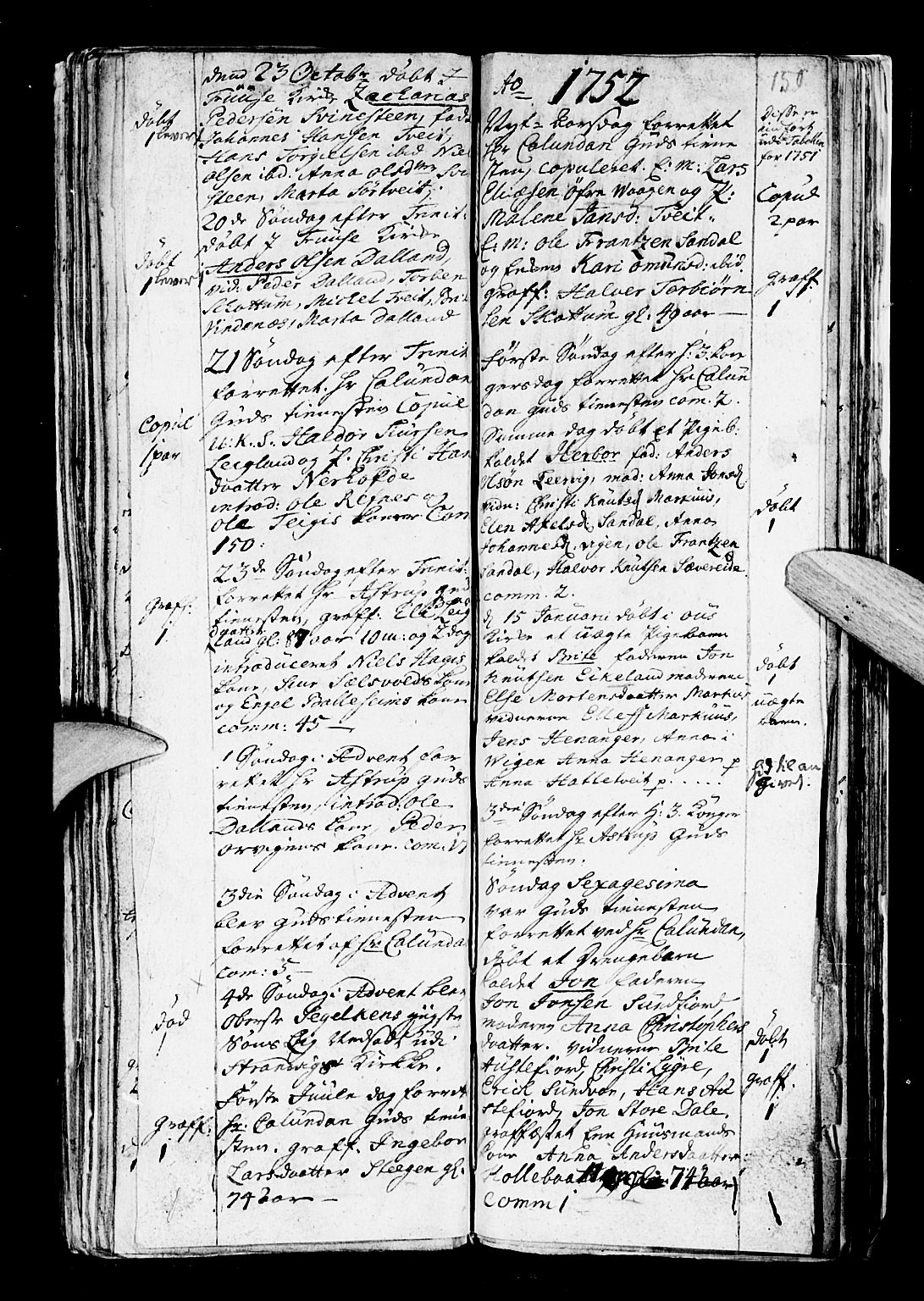 Os sokneprestembete, SAB/A-99929: Parish register (official) no. A 5, 1669-1760, p. 150