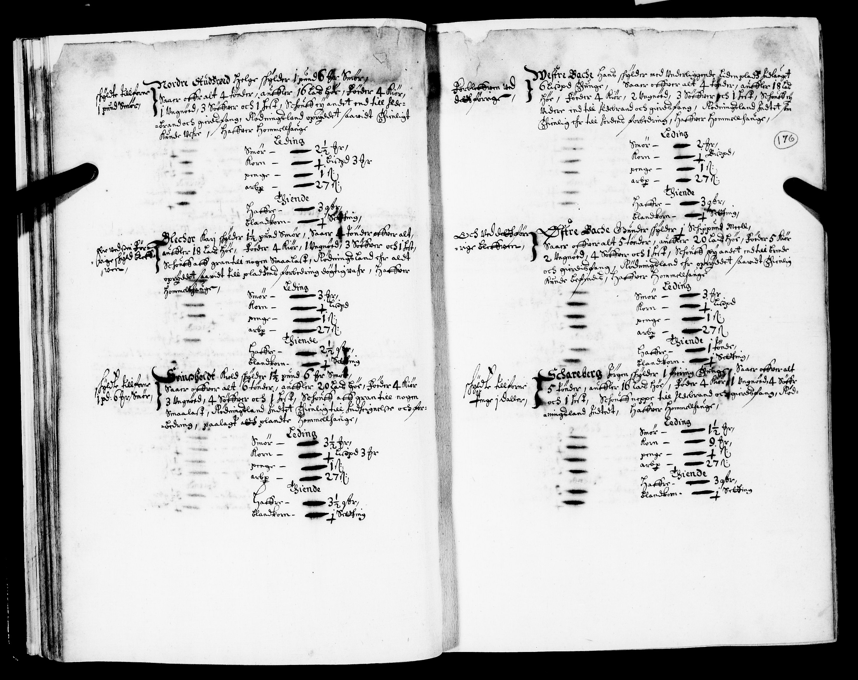 Rentekammeret inntil 1814, Realistisk ordnet avdeling, AV/RA-EA-4070/N/Nb/Nba/L0020: Tønsberg len, 2. del, 1668, p. 175b-176a