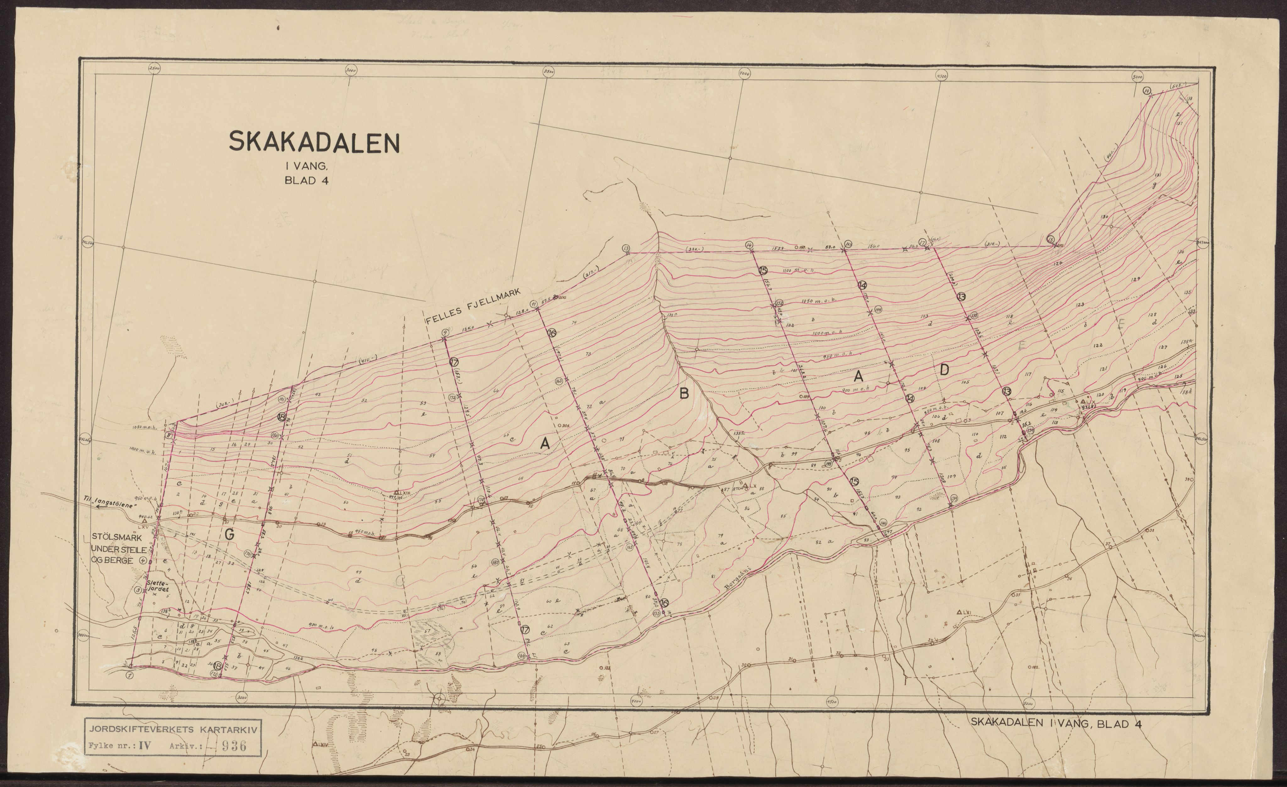 Jordskifteverkets kartarkiv, RA/S-3929/T, 1859-1988, p. 1172