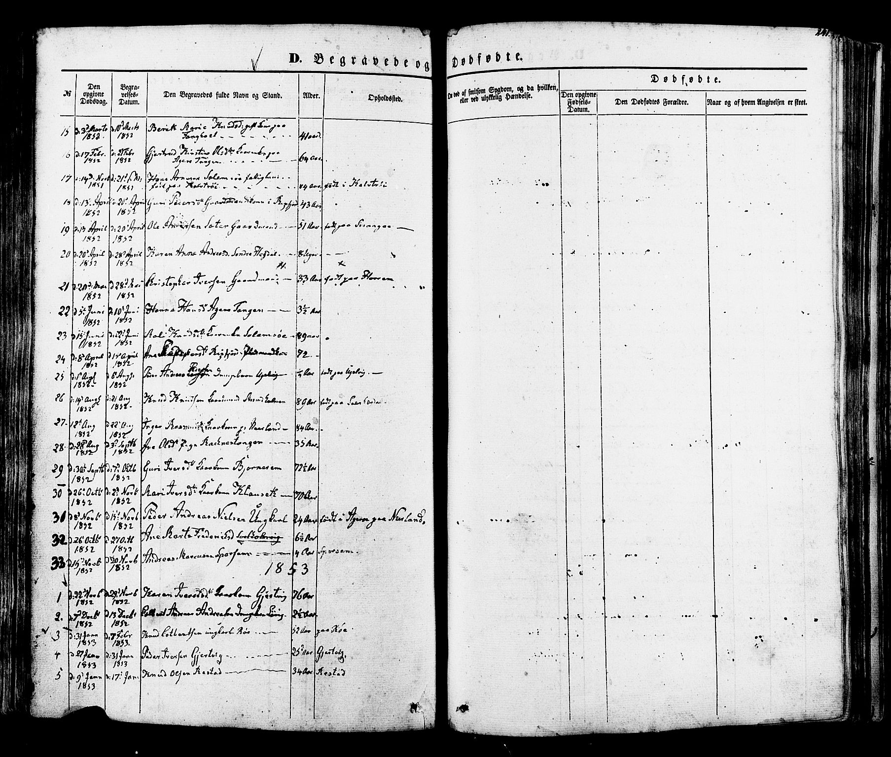 Ministerialprotokoller, klokkerbøker og fødselsregistre - Møre og Romsdal, SAT/A-1454/560/L0719: Parish register (official) no. 560A03, 1845-1872, p. 241