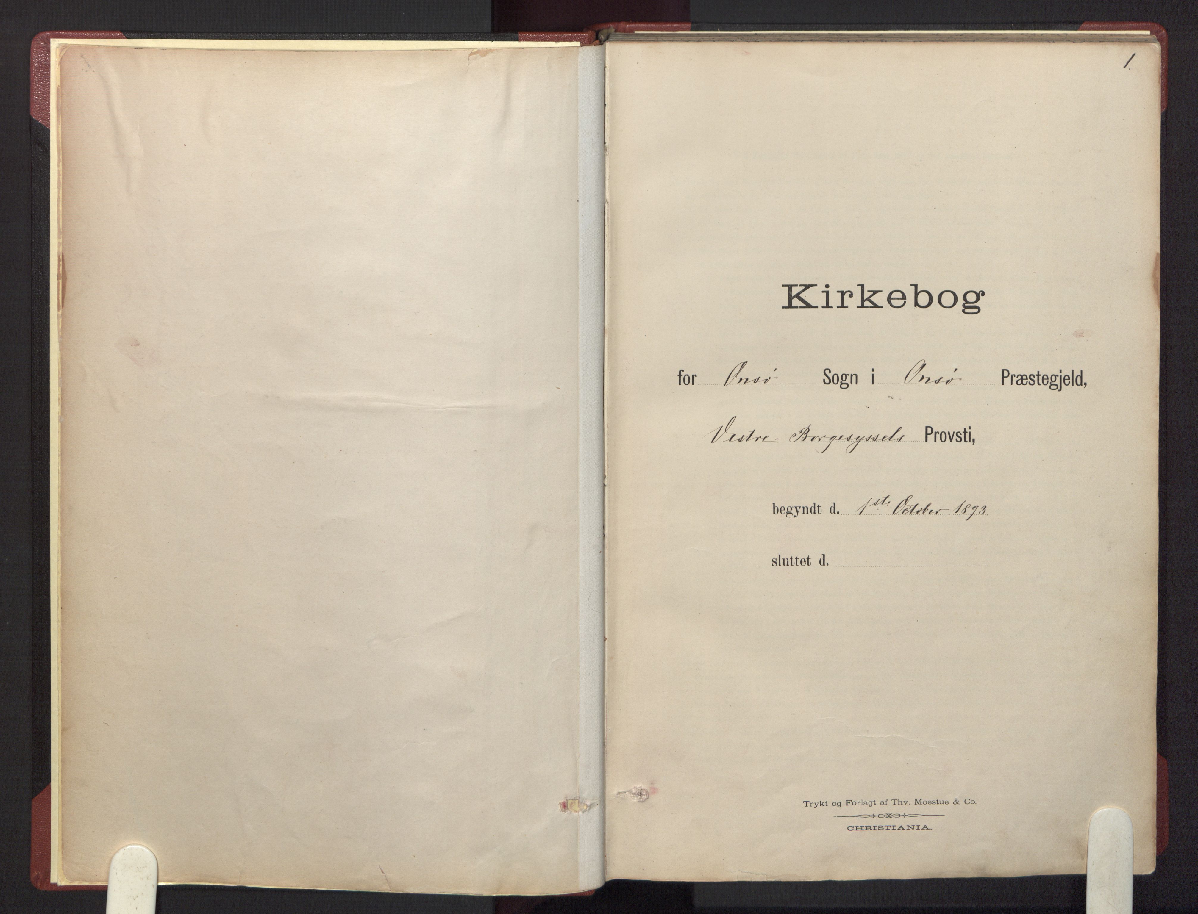 Onsøy prestekontor Kirkebøker, AV/SAO-A-10914/F/Fa/L0007: Parish register (official) no. I 7, 1893-1925, p. 1