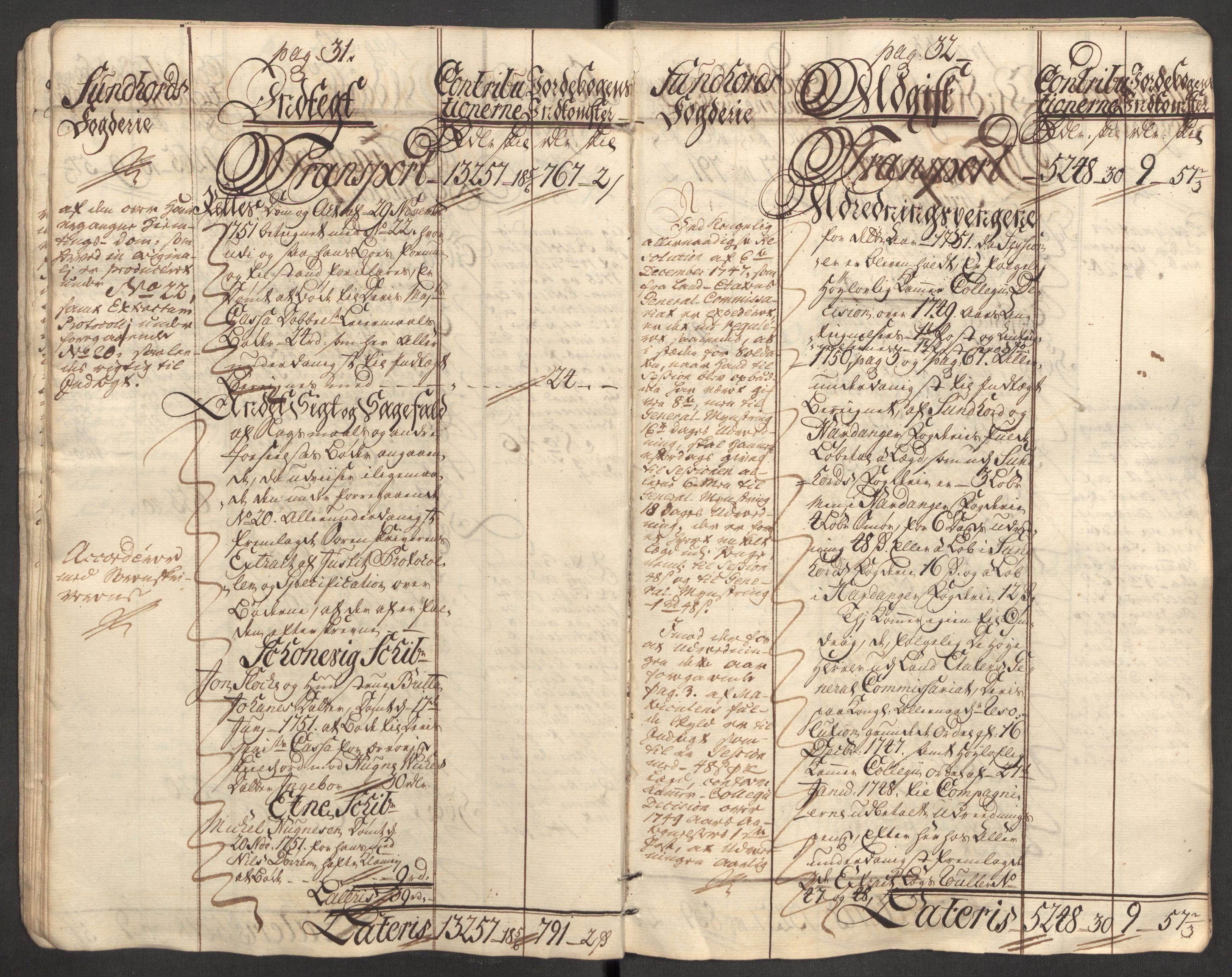 Rentekammeret inntil 1814, Reviderte regnskaper, Fogderegnskap, AV/RA-EA-4092/R48/L3056: Fogderegnskap Sunnhordland og Hardanger, 1751, p. 20