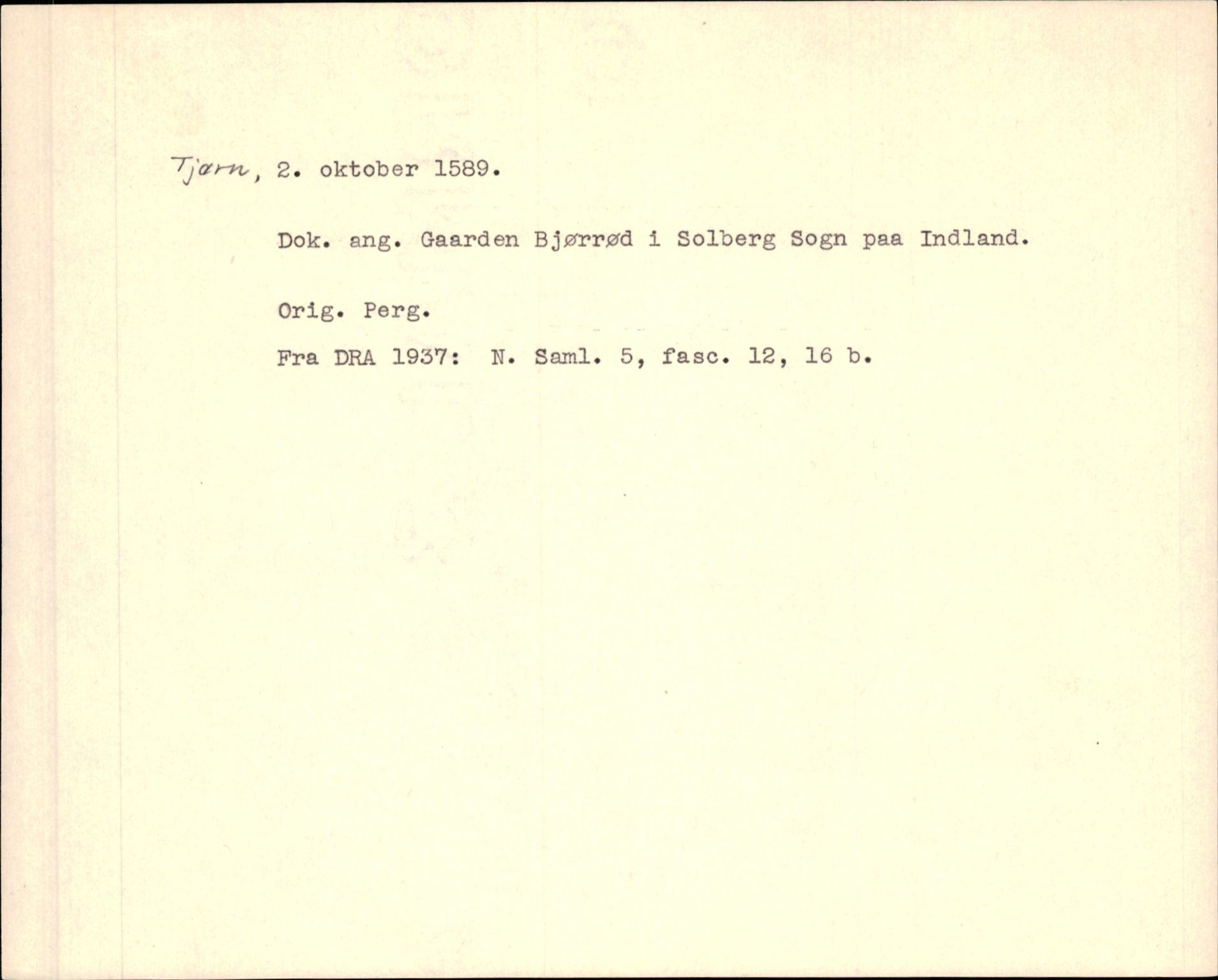 Riksarkivets diplomsamling, AV/RA-EA-5965/F35/F35f/L0002: Regestsedler: Diplomer fra DRA 1937 og 1996, p. 847