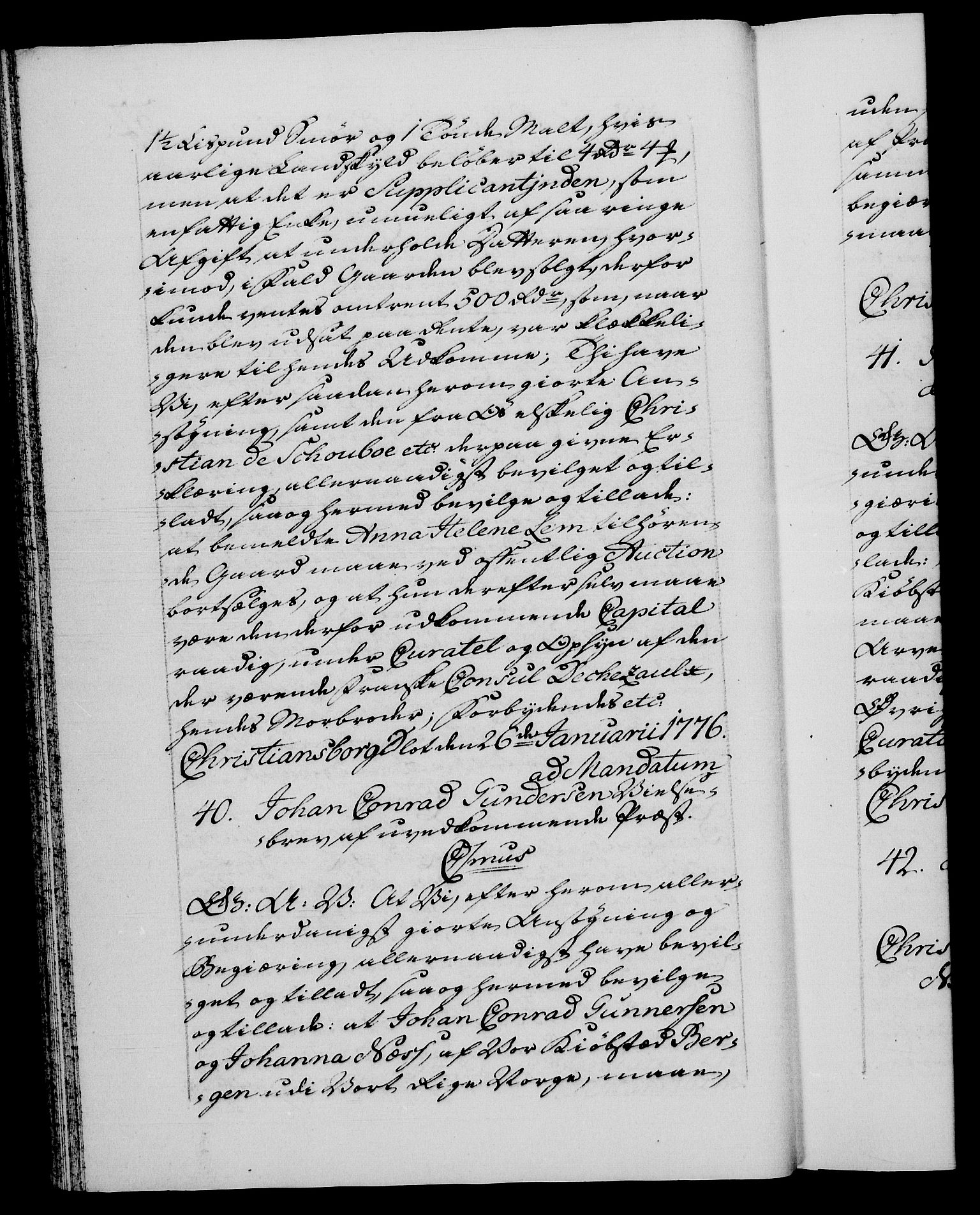 Danske Kanselli 1572-1799, RA/EA-3023/F/Fc/Fca/Fcaa/L0047: Norske registre, 1776-1778, p. 32b