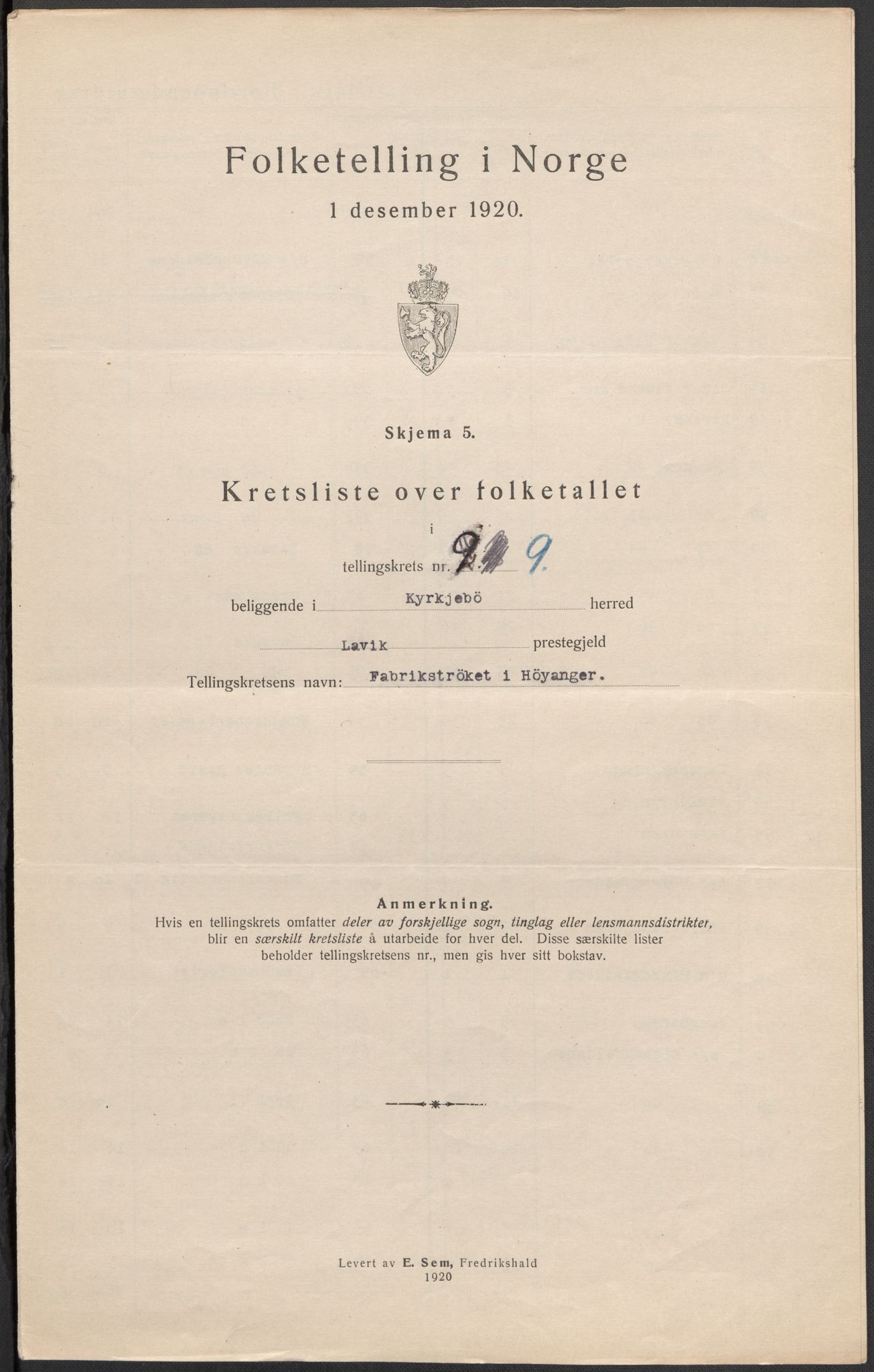 SAB, 1920 census for Kyrkjebø, 1920, p. 28