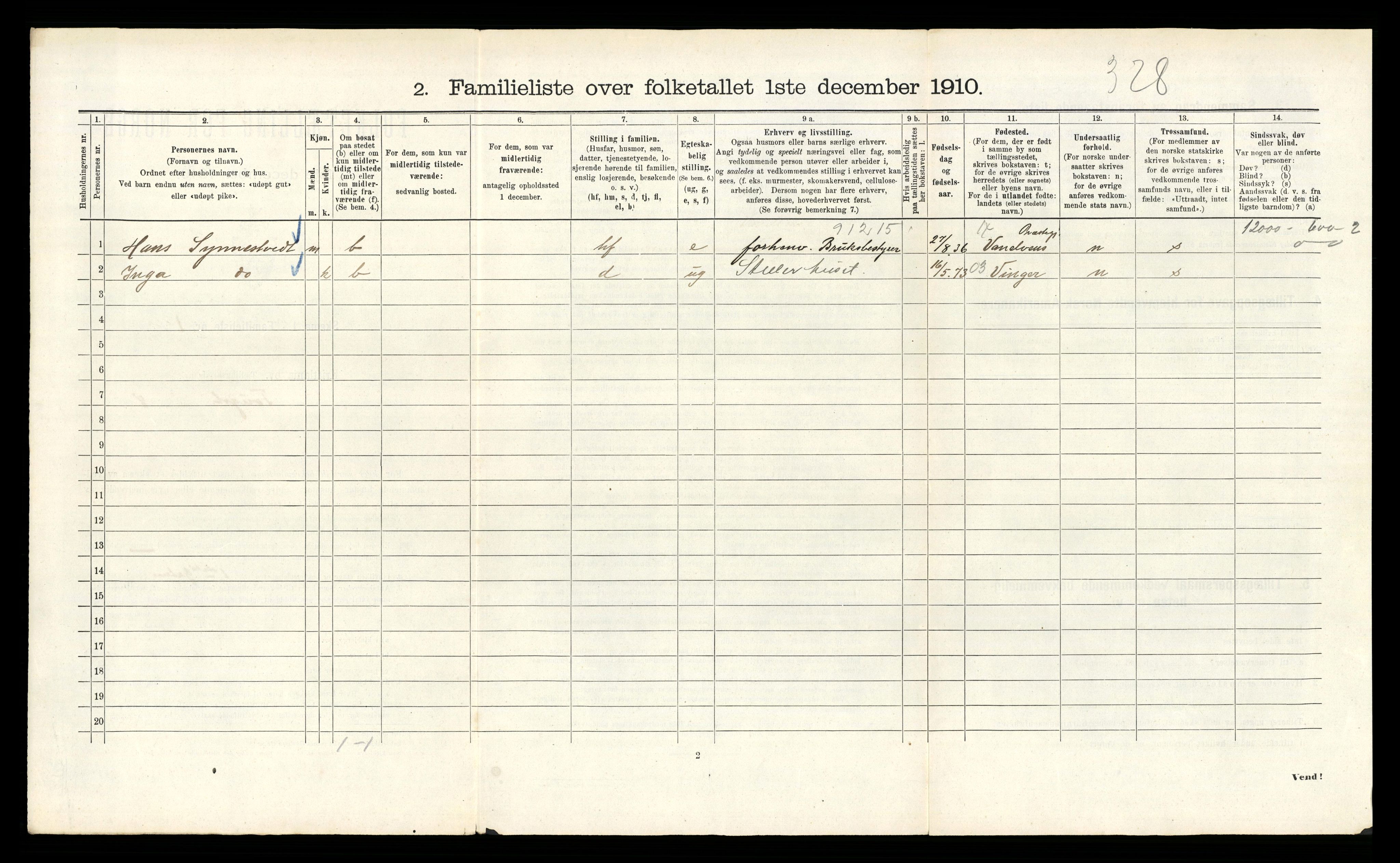 RA, 1910 census for Kristiania, 1910, p. 24848