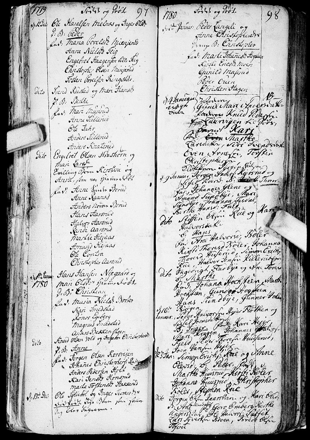 Enebakk prestekontor Kirkebøker, SAO/A-10171c/F/Fa/L0002: Parish register (official) no. I 2, 1755-1806, p. 97-98
