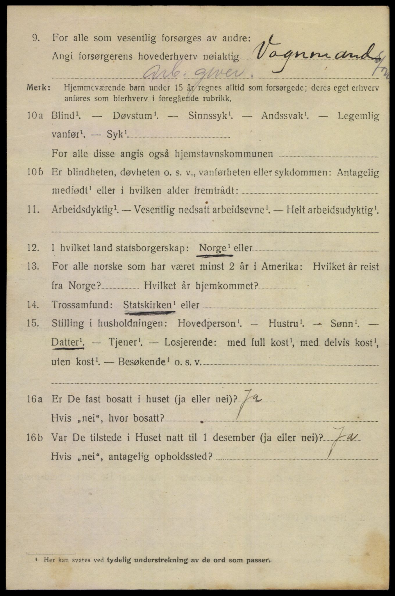 SAKO, 1920 census for Brevik, 1920, p. 6027