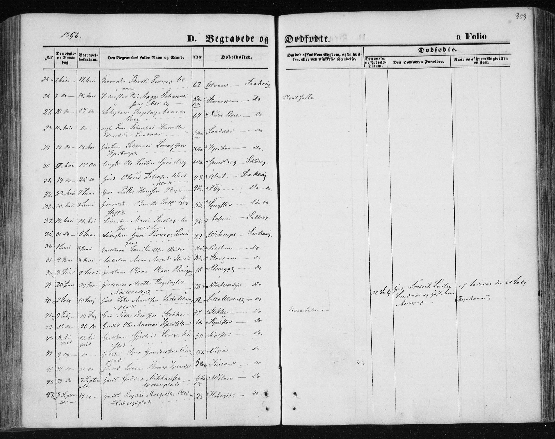 Ministerialprotokoller, klokkerbøker og fødselsregistre - Nord-Trøndelag, SAT/A-1458/730/L0283: Parish register (official) no. 730A08, 1855-1865, p. 303