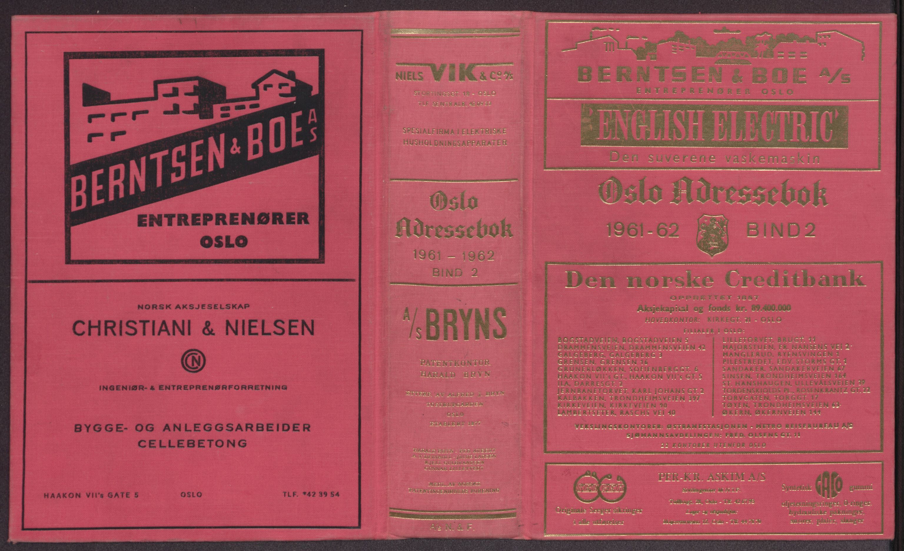 Kristiania/Oslo adressebok, PUBL/-, 1961-1962