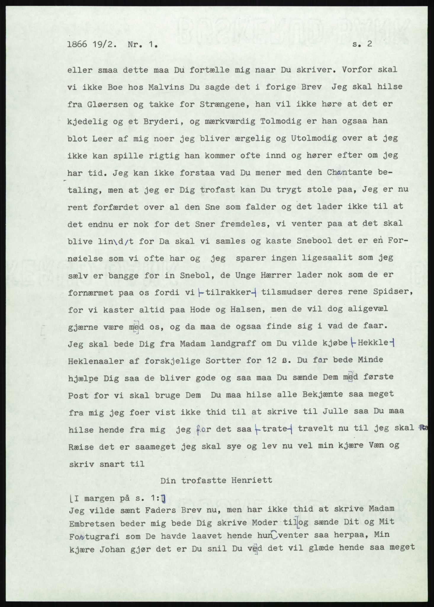 Samlinger til kildeutgivelse, Amerikabrevene, RA/EA-4057/F/L0008: Innlån fra Hedmark: Gamkind - Semmingsen, 1838-1914, p. 107