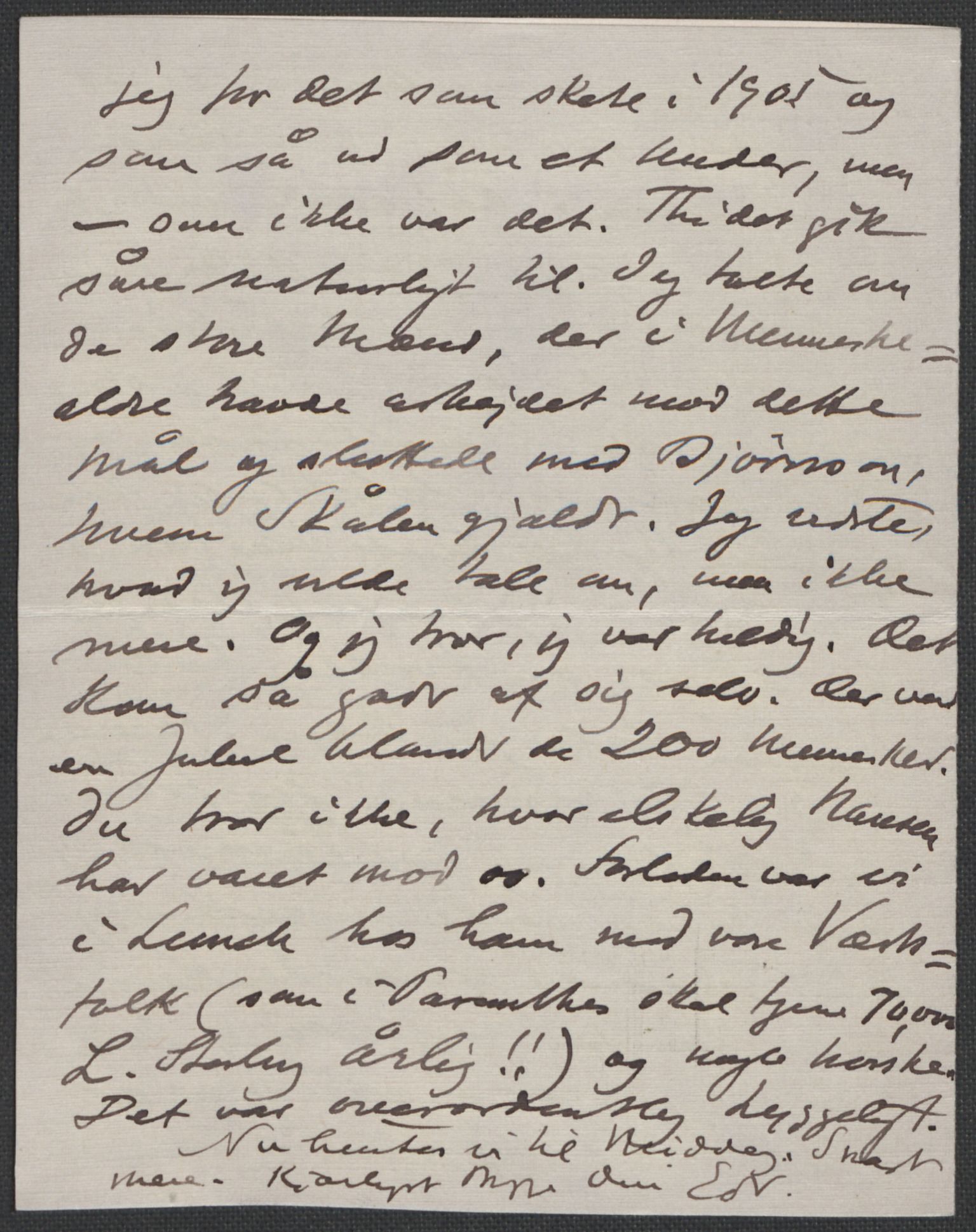 Beyer, Frants, AV/RA-PA-0132/F/L0001: Brev fra Edvard Grieg til Frantz Beyer og "En del optegnelser som kan tjene til kommentar til brevene" av Marie Beyer, 1872-1907, p. 856