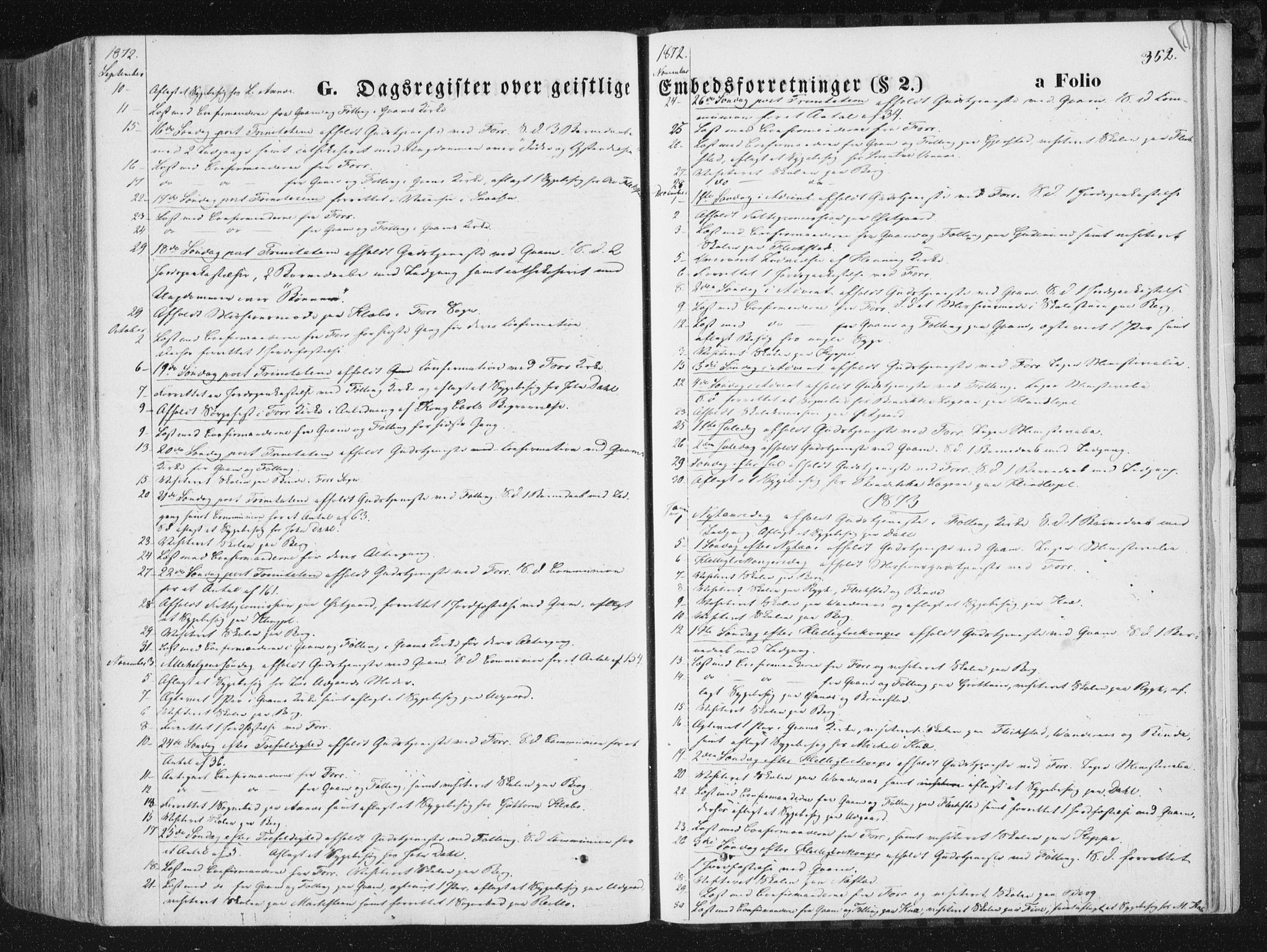 Ministerialprotokoller, klokkerbøker og fødselsregistre - Nord-Trøndelag, SAT/A-1458/746/L0447: Parish register (official) no. 746A06, 1860-1877, p. 352