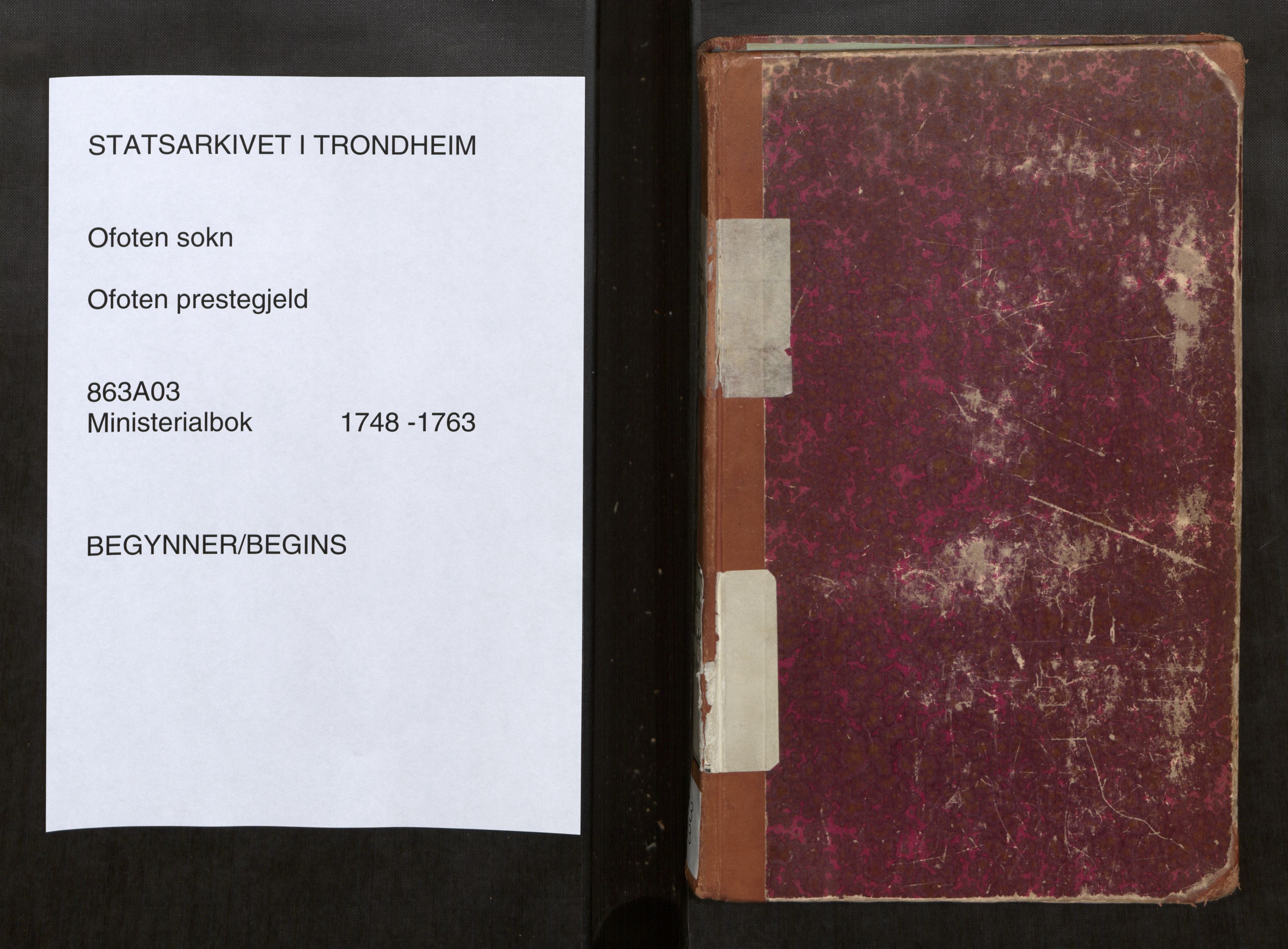 Ministerialprotokoller, klokkerbøker og fødselsregistre - Nordland, SAT/A-1459/863/L0891: Parish register (official) no. 863A03, 1748-1764