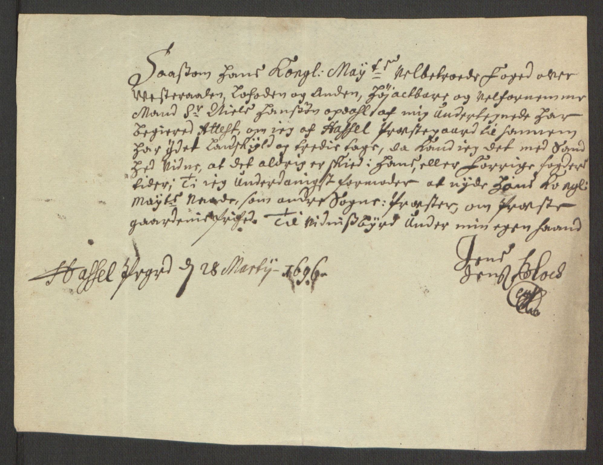 Rentekammeret inntil 1814, Reviderte regnskaper, Fogderegnskap, AV/RA-EA-4092/R67/L4677: Fogderegnskap Vesterålen, Andenes og Lofoten, 1694-1695, p. 355