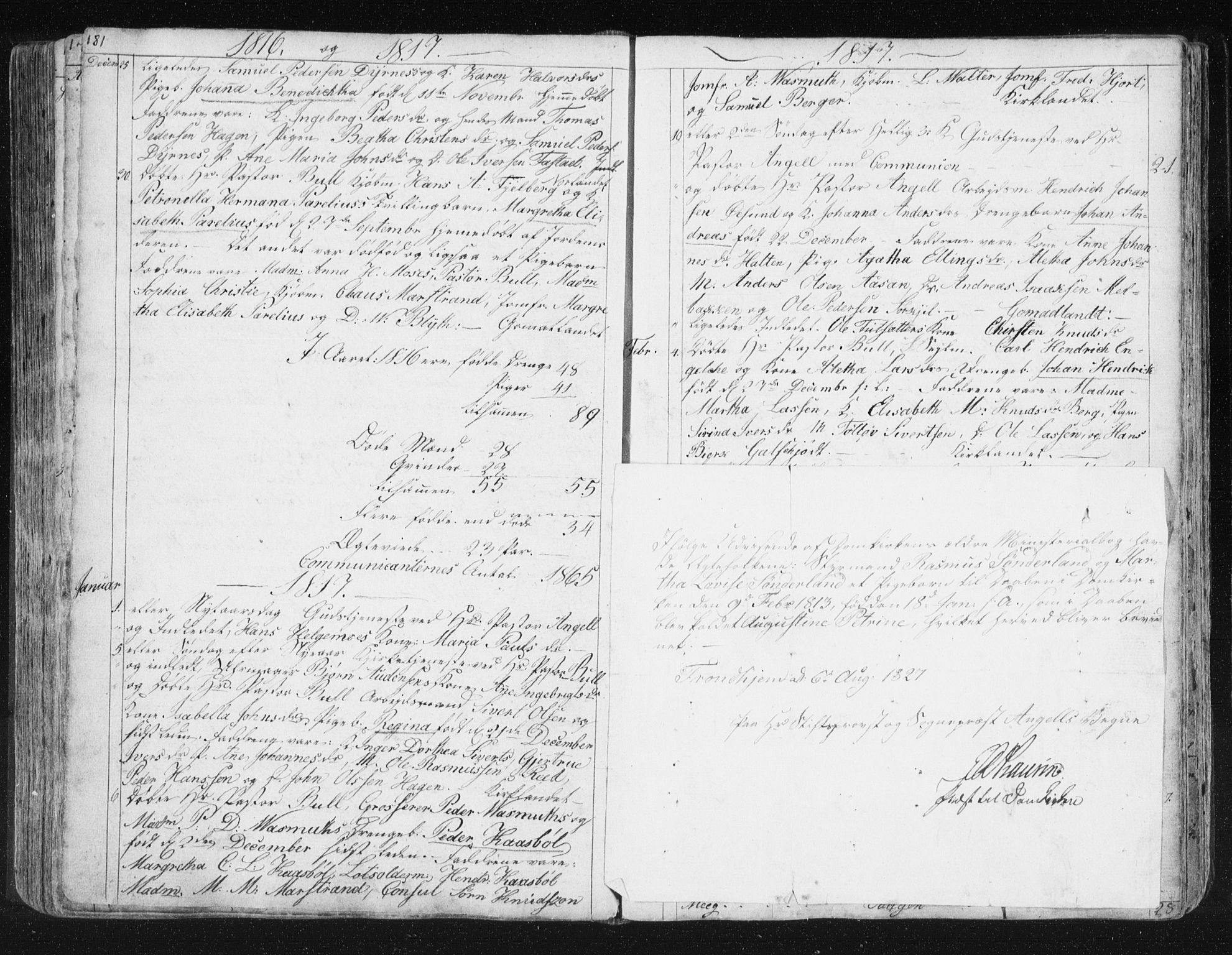 Ministerialprotokoller, klokkerbøker og fødselsregistre - Møre og Romsdal, SAT/A-1454/572/L0841: Parish register (official) no. 572A04, 1784-1819, p. 181