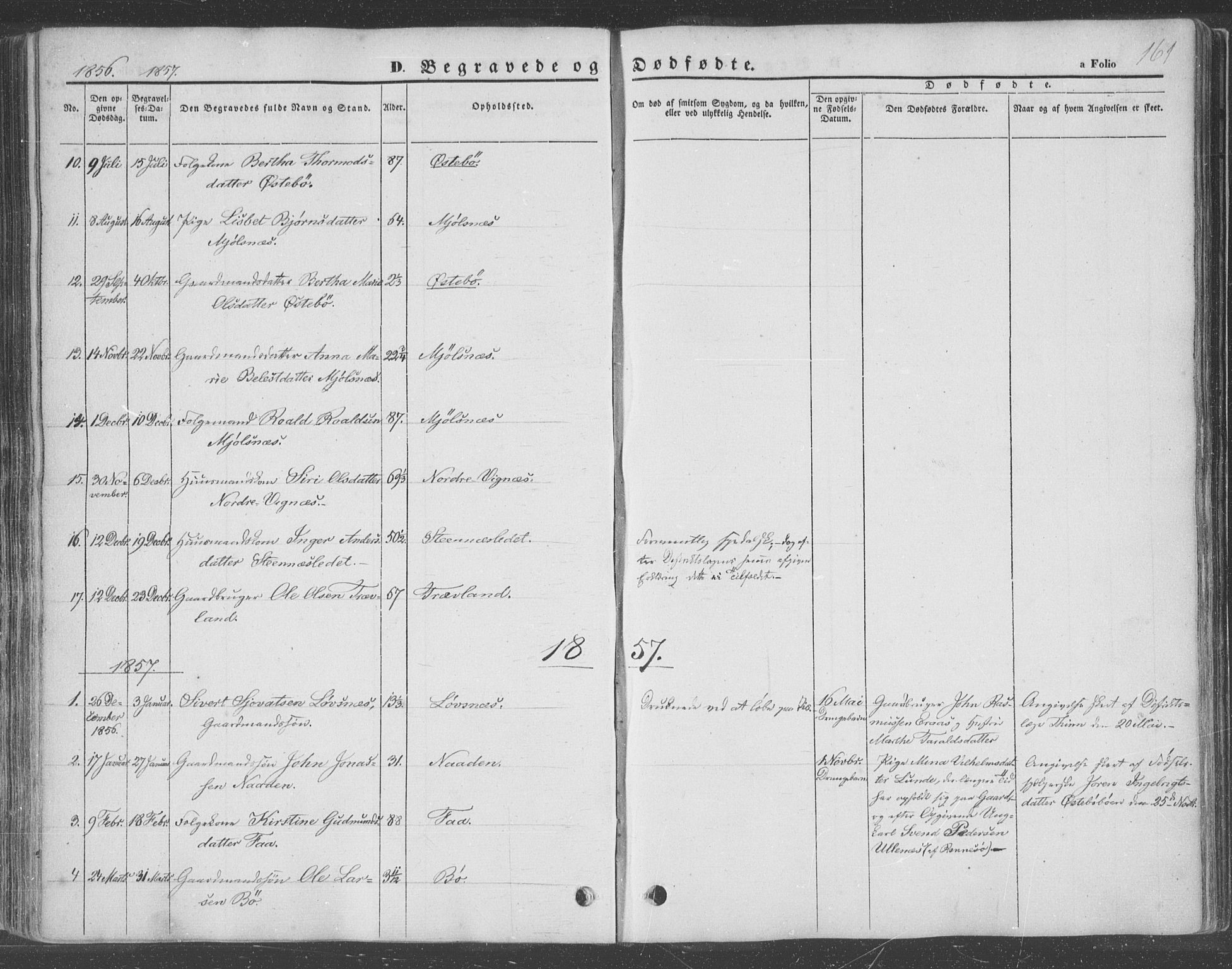 Finnøy sokneprestkontor, AV/SAST-A-101825/H/Ha/Haa/L0007: Parish register (official) no. A 7, 1847-1862, p. 161