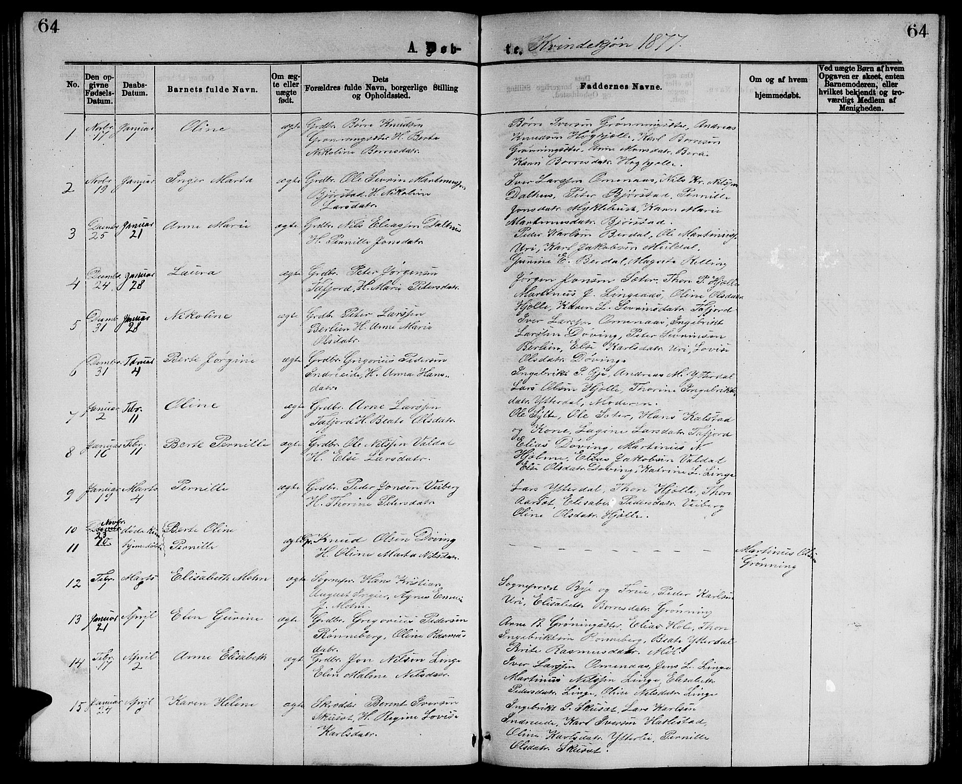 Ministerialprotokoller, klokkerbøker og fødselsregistre - Møre og Romsdal, SAT/A-1454/519/L0262: Parish register (copy) no. 519C03, 1866-1884, p. 64