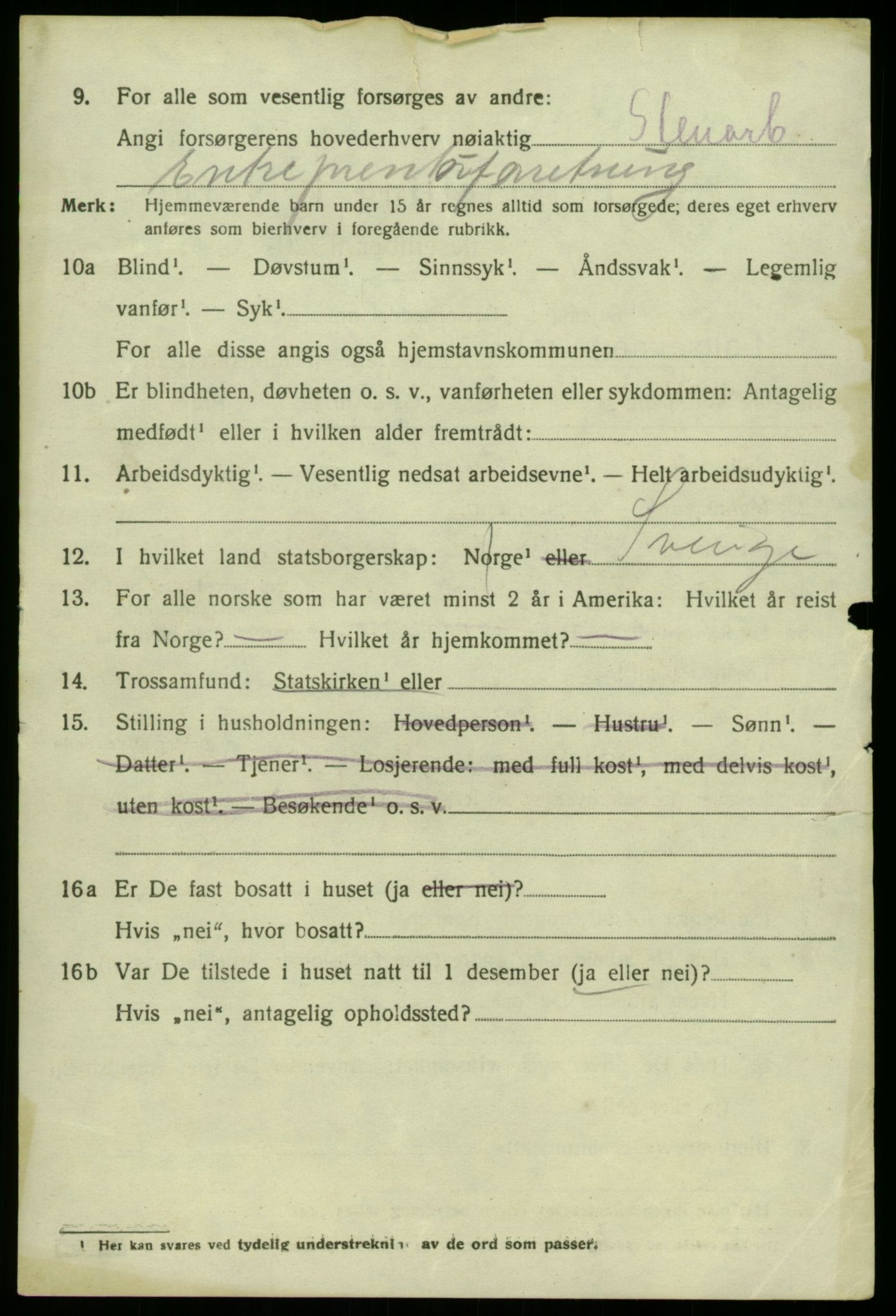 SAB, 1920 census for Laksevåg, 1920, p. 5735