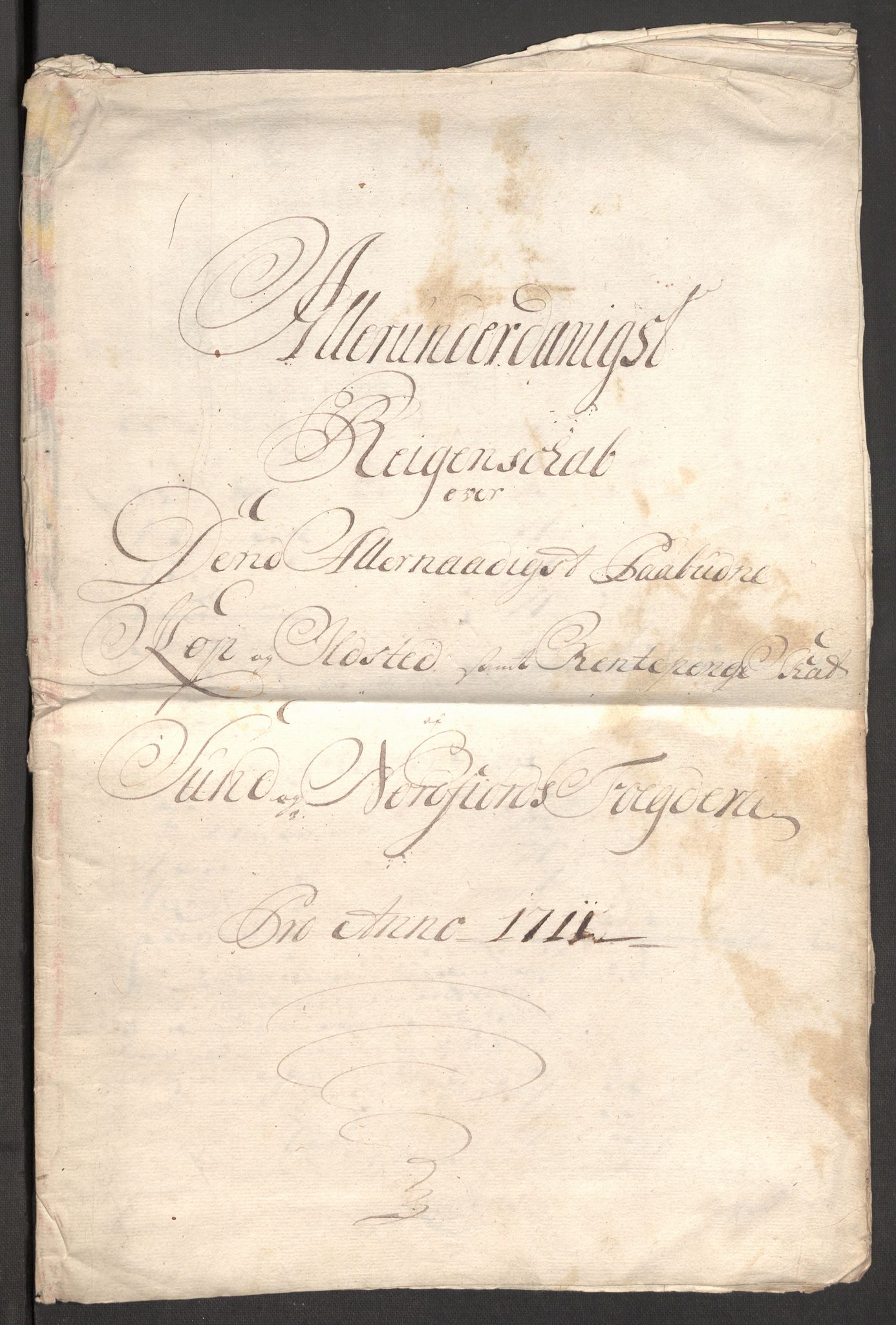 Rentekammeret inntil 1814, Reviderte regnskaper, Fogderegnskap, AV/RA-EA-4092/R53/L3434: Fogderegnskap Sunn- og Nordfjord, 1711, p. 3