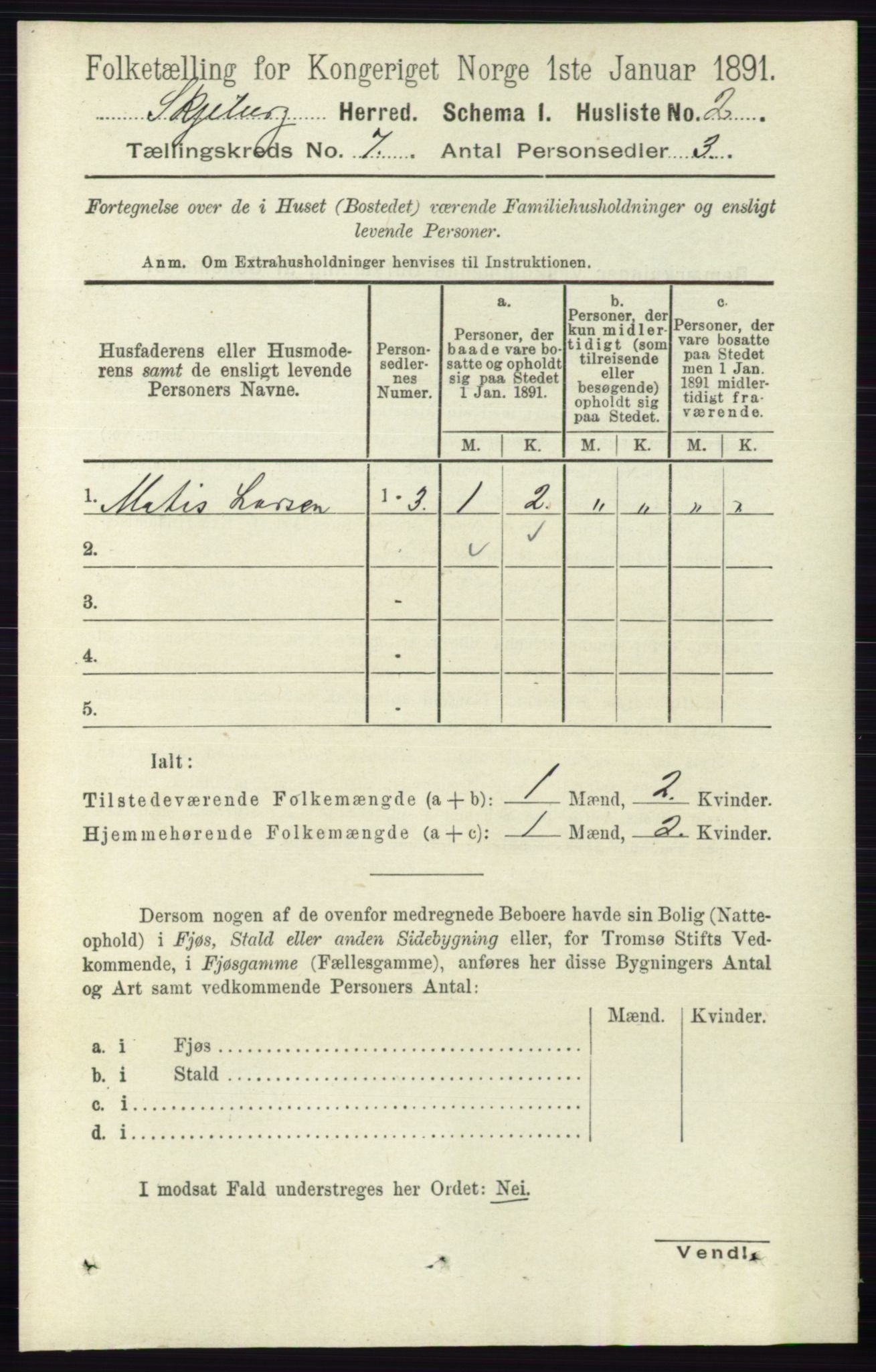 RA, 1891 census for 0115 Skjeberg, 1891, p. 3357