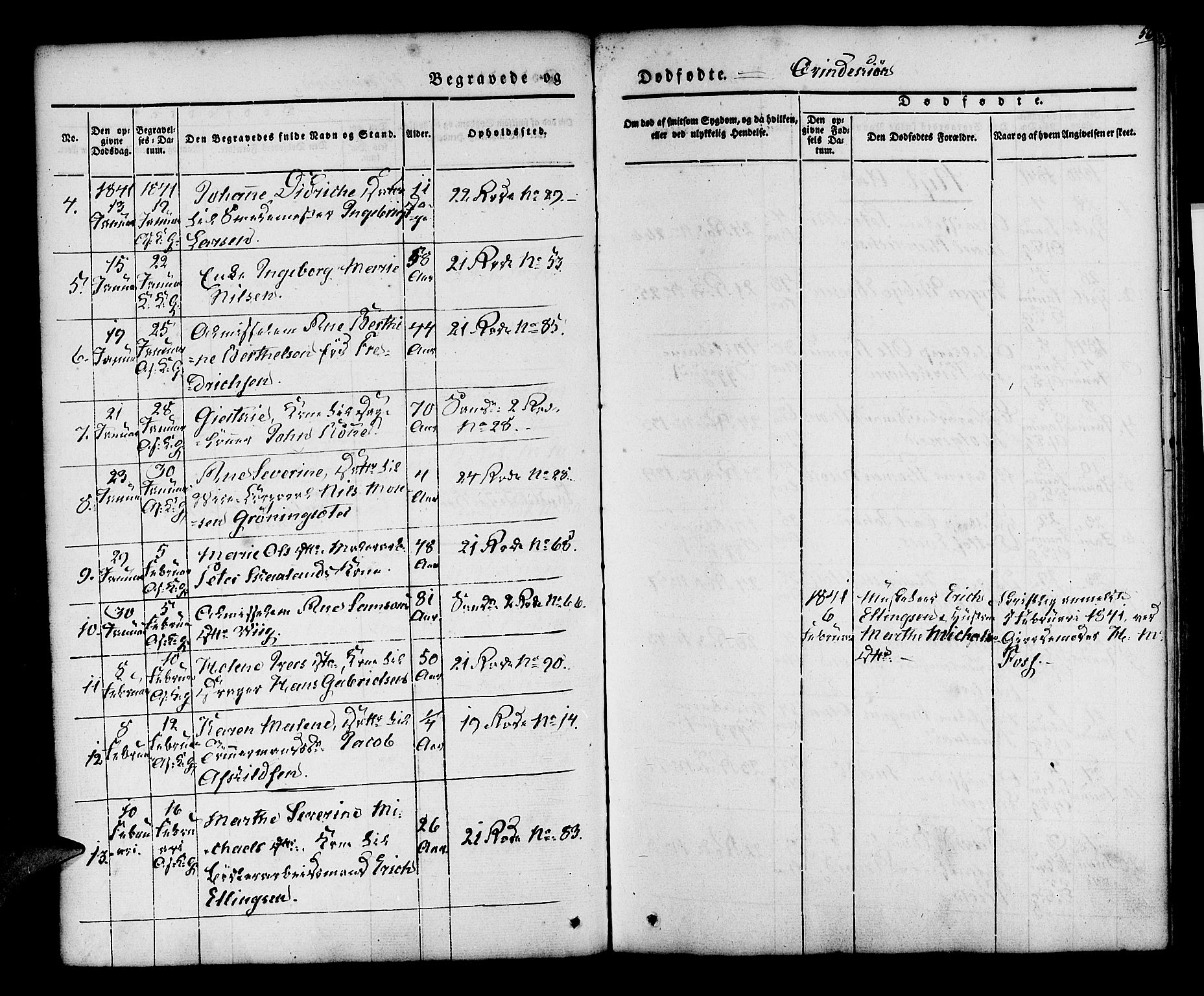 Korskirken sokneprestembete, AV/SAB-A-76101/H/Hab: Parish register (copy) no. E 1, 1837-1851, p. 56