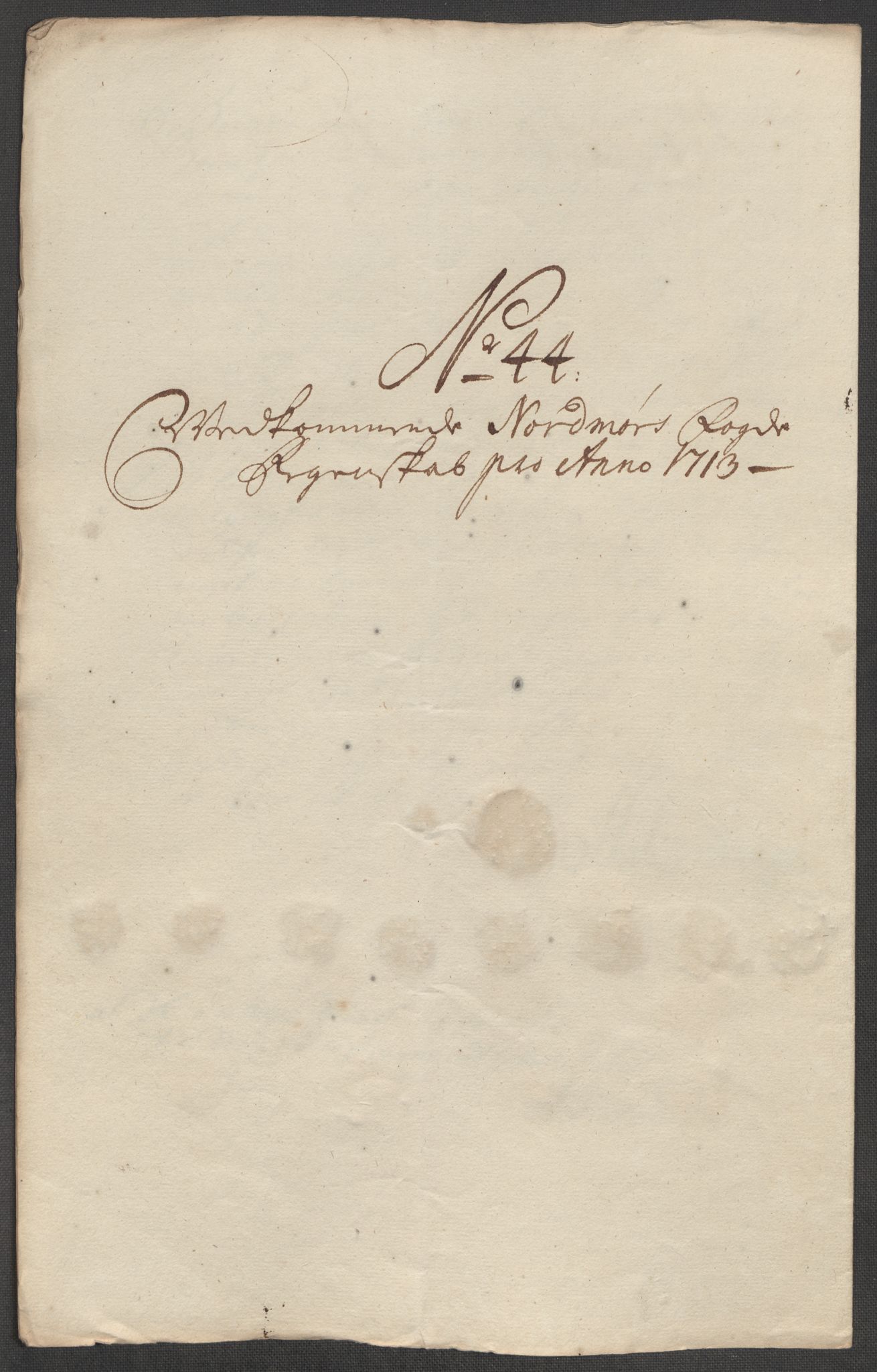 Rentekammeret inntil 1814, Reviderte regnskaper, Fogderegnskap, AV/RA-EA-4092/R56/L3747: Fogderegnskap Nordmøre, 1713, p. 238