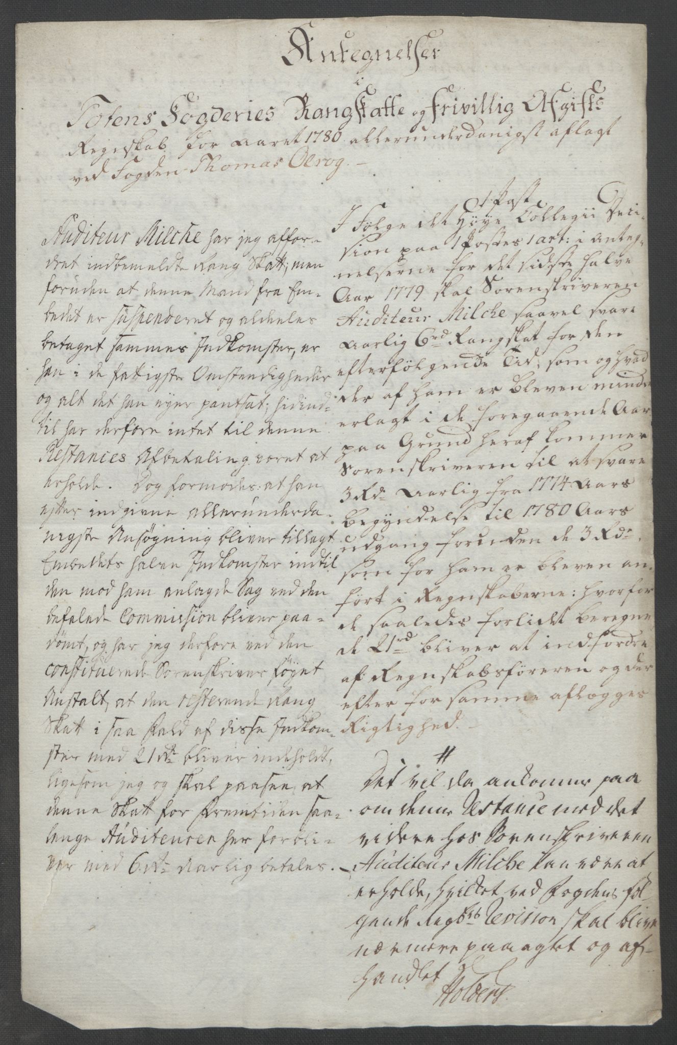 Rentekammeret inntil 1814, Reviderte regnskaper, Fogderegnskap, AV/RA-EA-4092/R19/L1399: Fogderegnskap Toten, Hadeland og Vardal, 1762-1783, p. 528