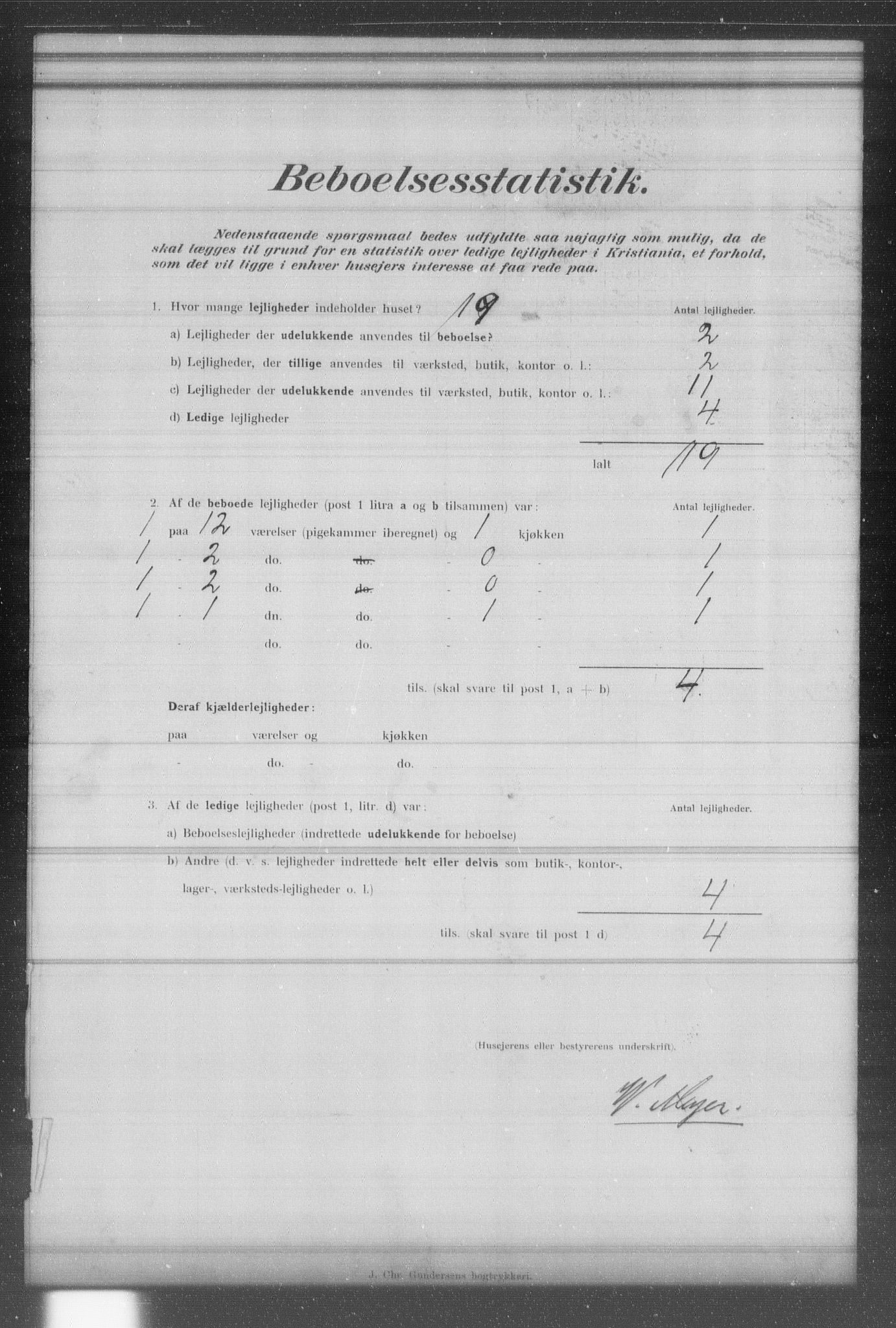 OBA, Municipal Census 1902 for Kristiania, 1902, p. 14065