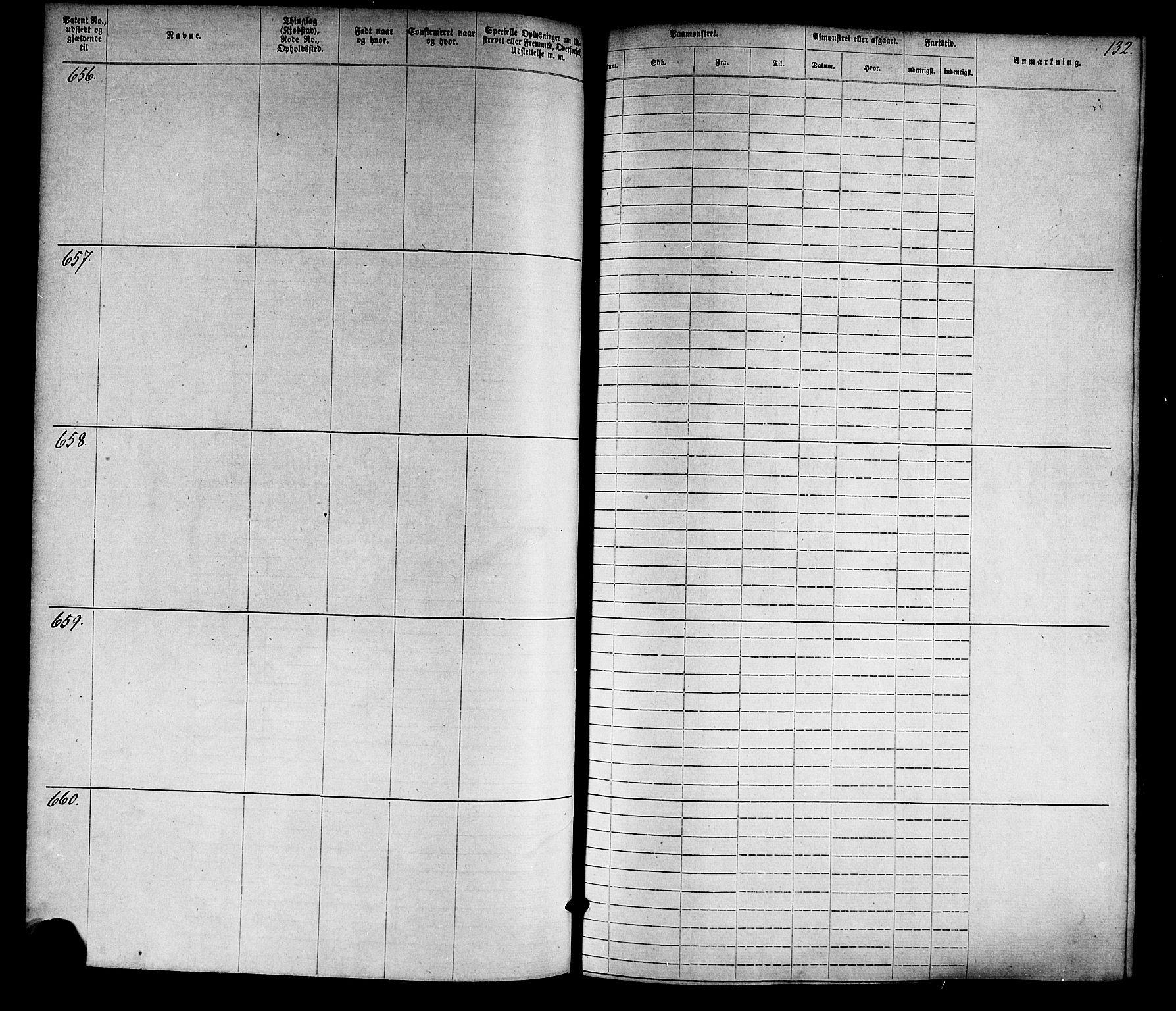 Farsund mønstringskrets, SAK/2031-0017/F/Fa/L0005: Annotasjonsrulle nr 1-1910 med register, Z-2, 1869-1877, p. 160